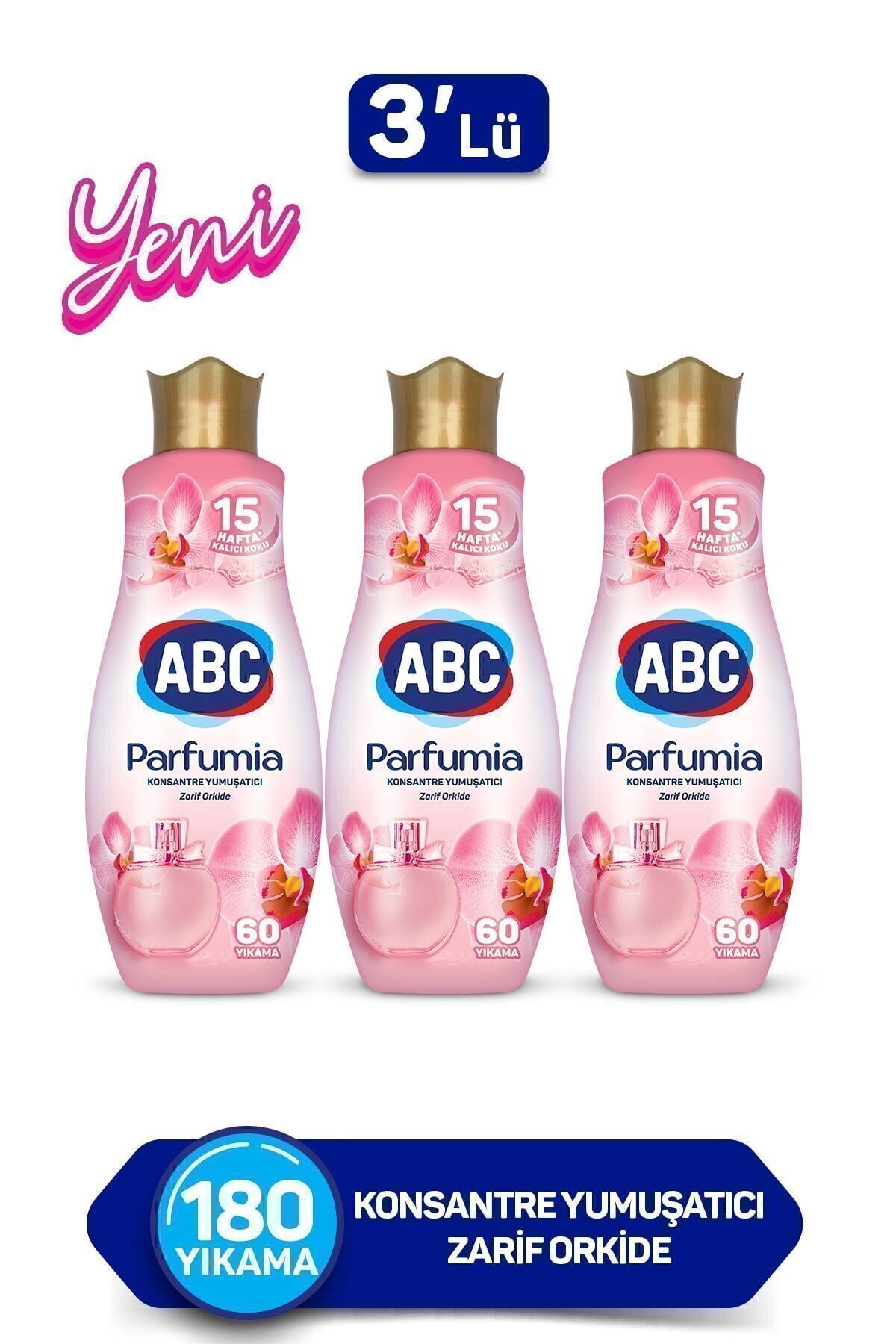 ABC Parfumia Konsantre Çamaşır Yumuşatıcısı Zarif Orkide 3 X 1440 ml
