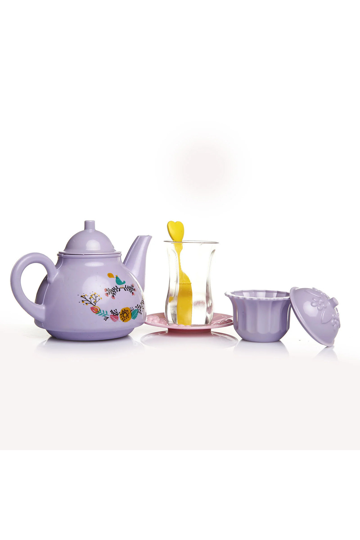 MorBebe-Thin Waisted Tea Time Toy Set I Girl Play Set I Dollhouse Play Set I Toy Teapot Set 2