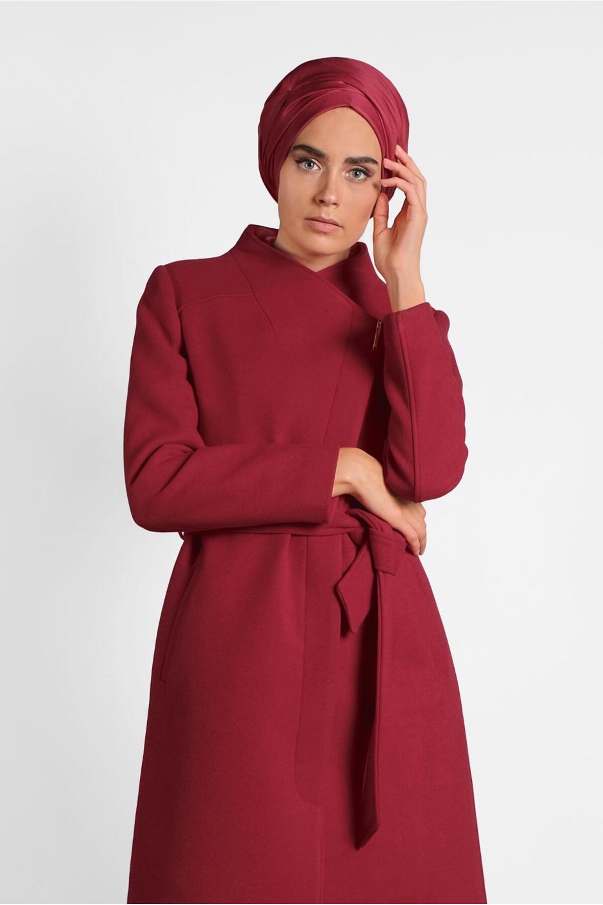 آلوینا کت یقه استاندارد کمربنددار ۹۰۰۰۹