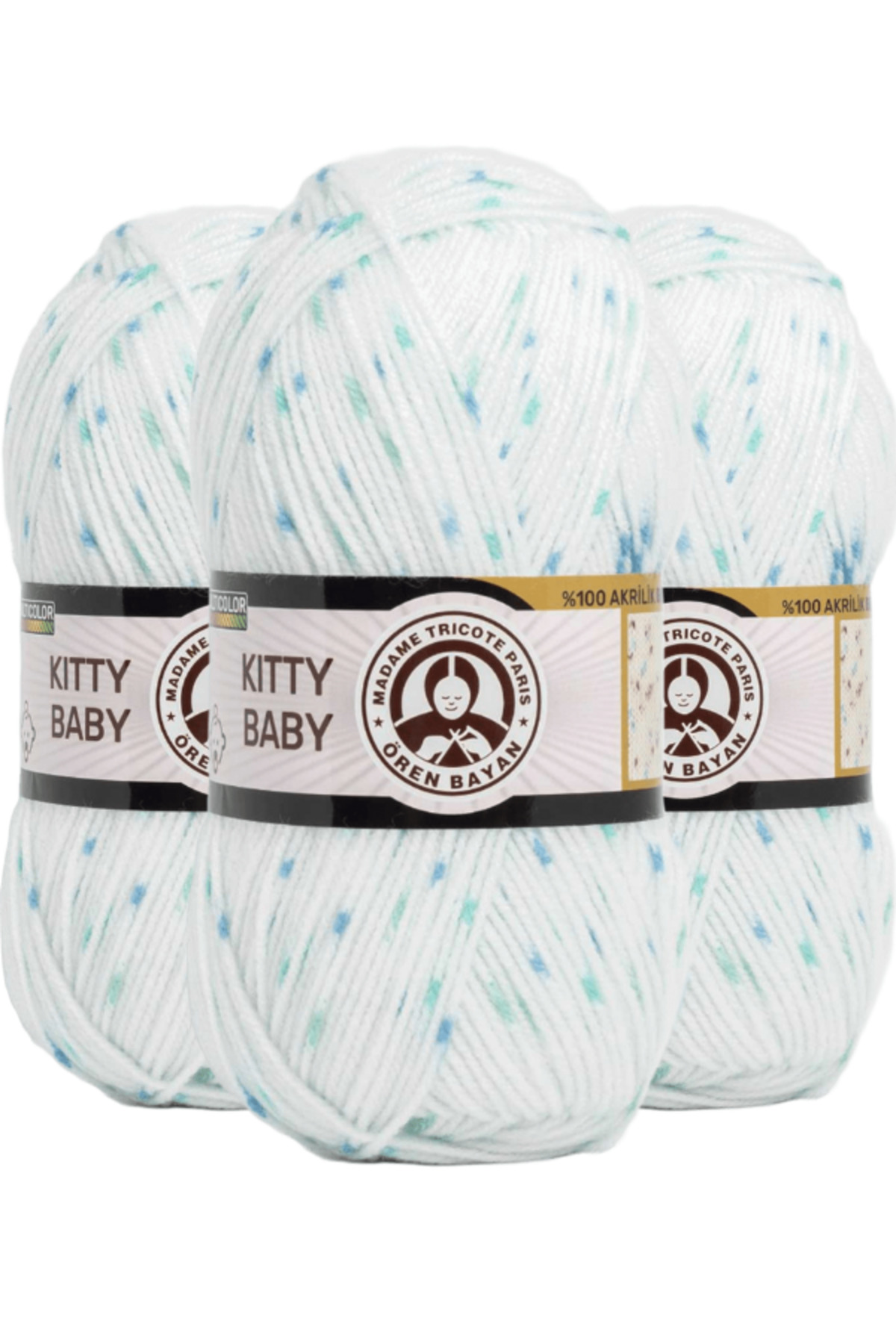 Kitty Baby Hand Knitting Yarn 100 Gr. 371 3pcs