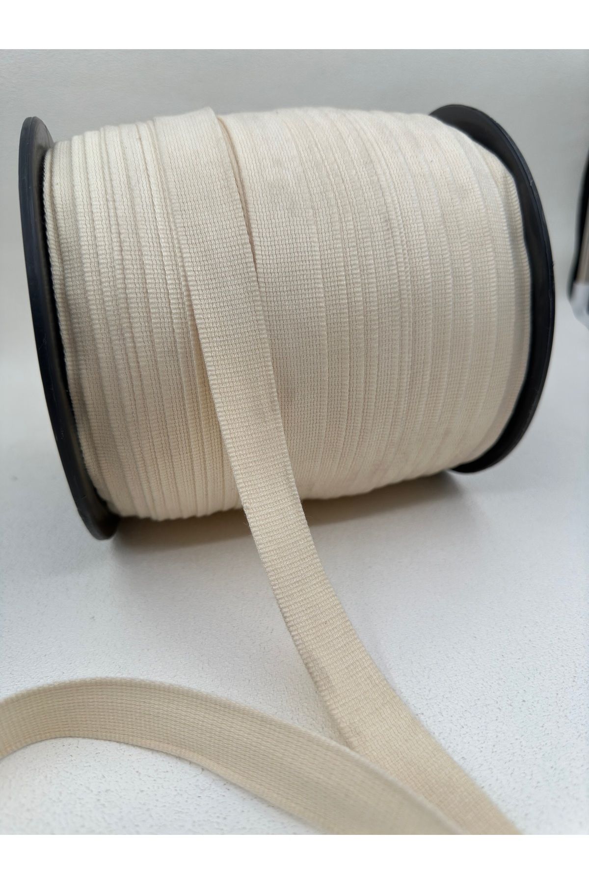 paşateks since 1995 şekil-5 Meters Ecru Cotton Strip - 2 cm 4
