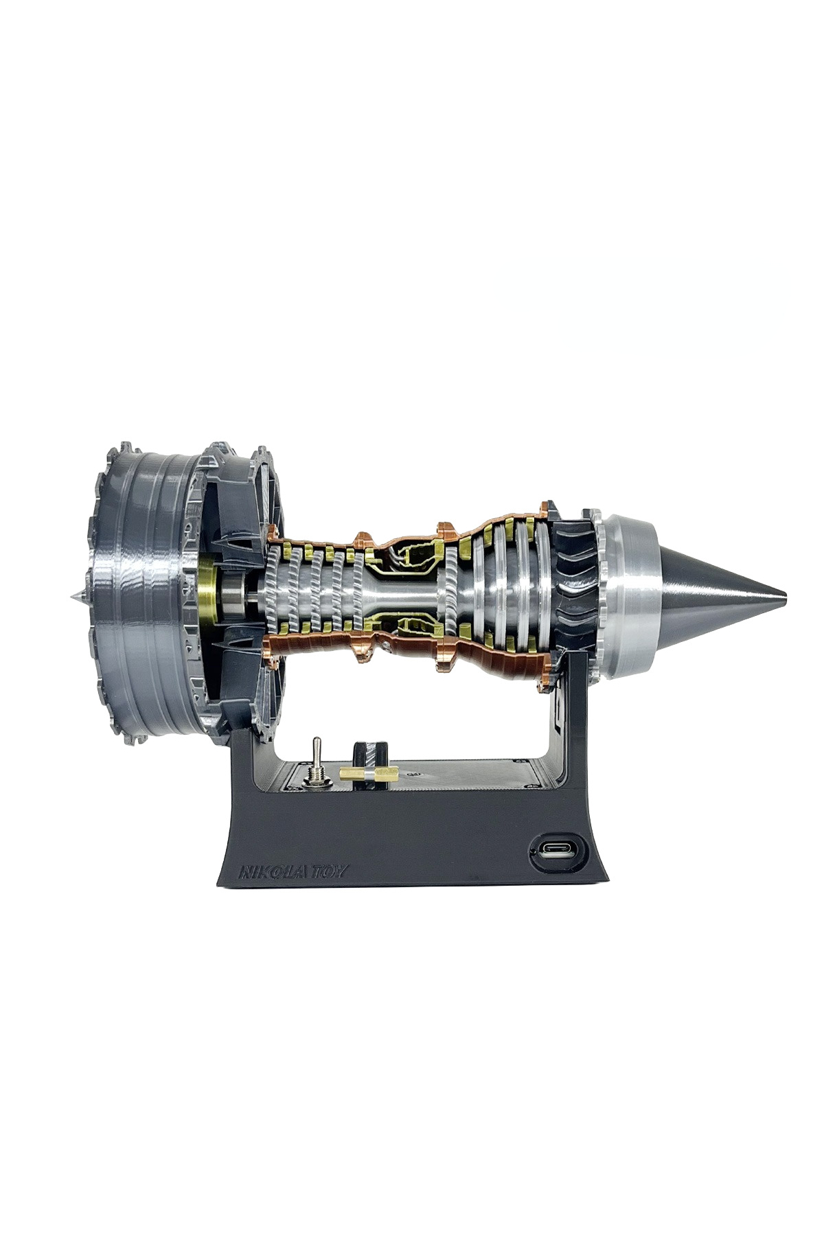 ۲۵ سانتی‌متر مدل اسباب‌بازی موتور توربوفن شبیه‌سازی با دقت بالا TR-900، هوافضا، کالای کلکسیونی، فن…