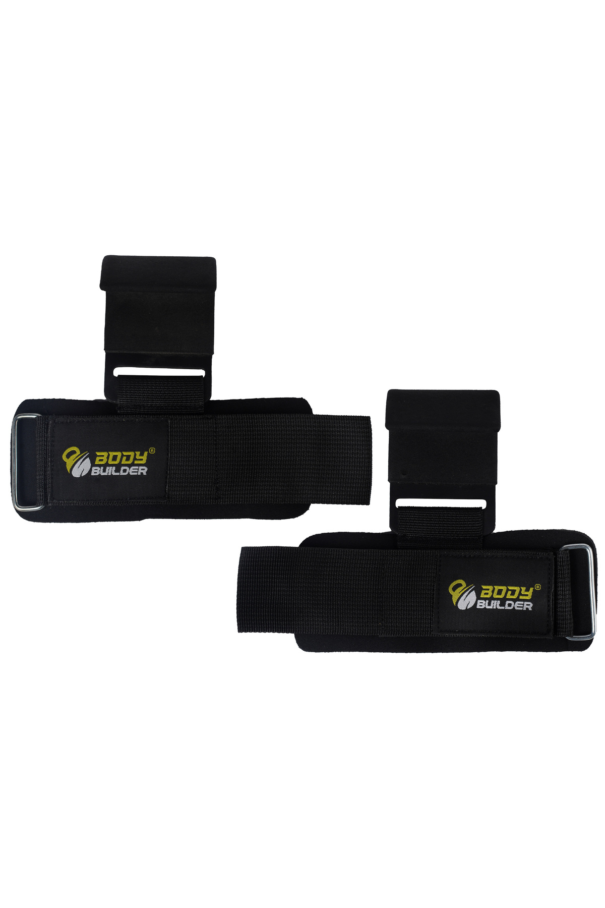 Body Builder-Weight Lifting Wraps Hook, Pack of 2 Pcs, Black 1