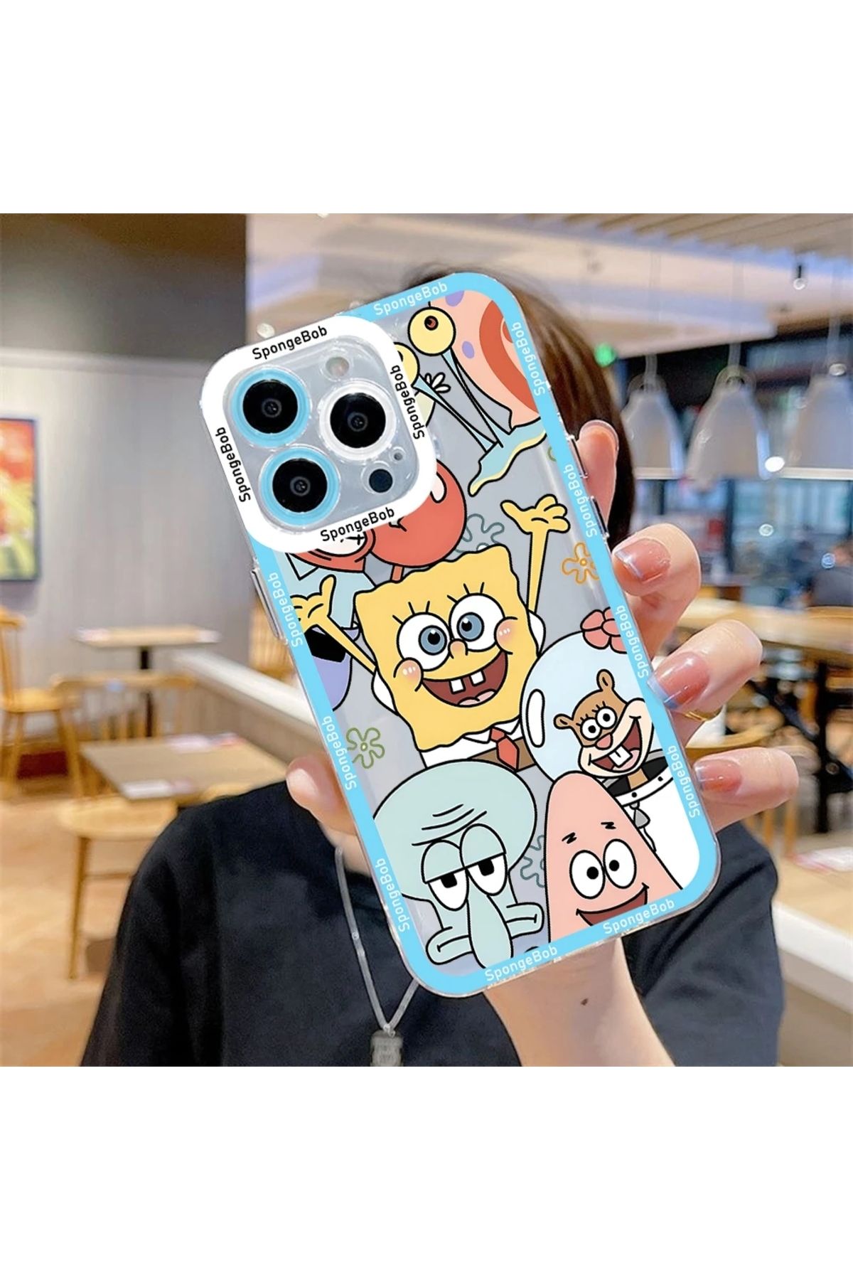 Choice-S-SpongeBob SquarePants Phone Case For iPhone 15 14 13 12 Mini 11 Pro Max X XR XS 7 8 SE Plus Sof... 8