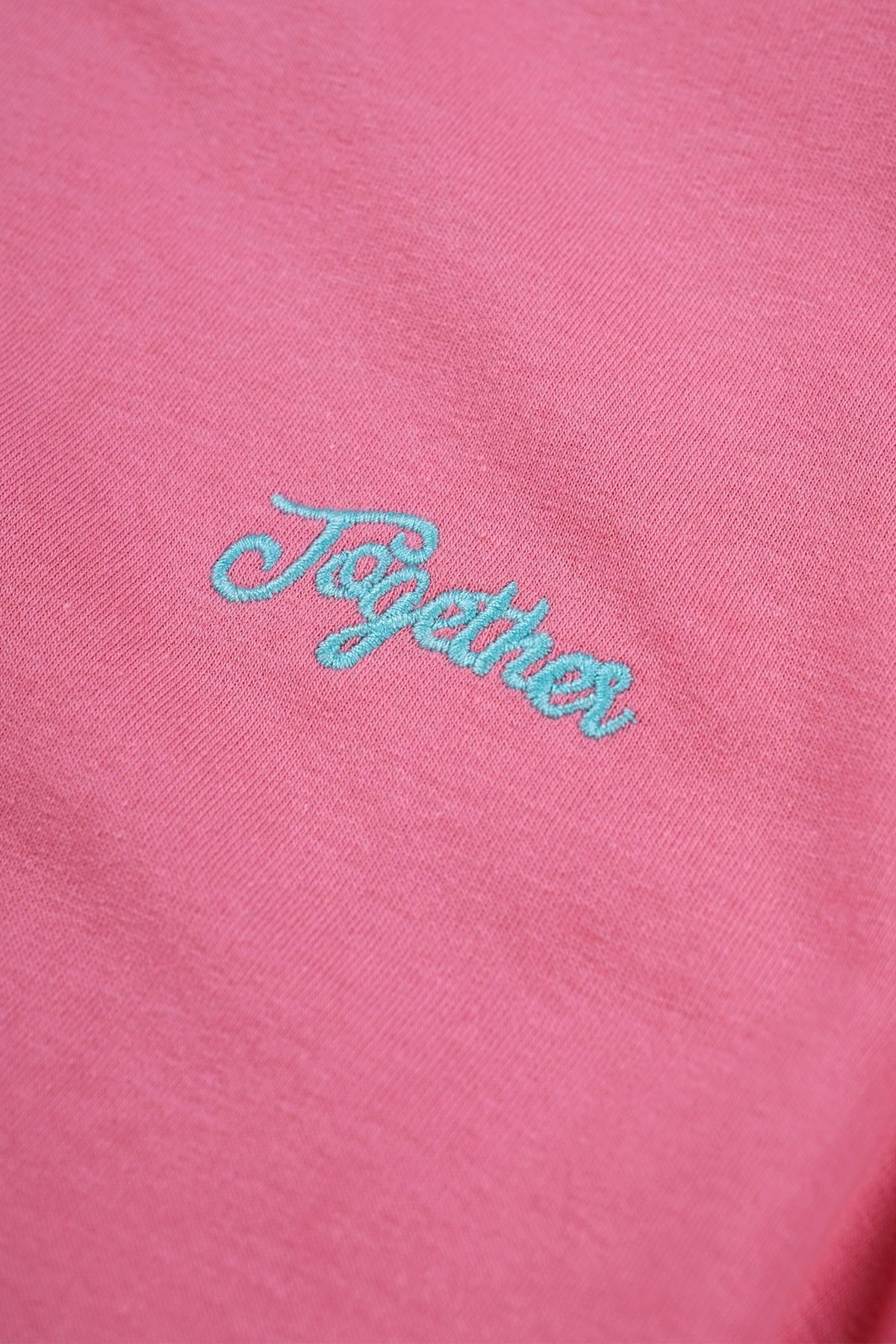 zepkids-Crew Neck Long Sleeve Pink Color Girls' Sweatshirt 3