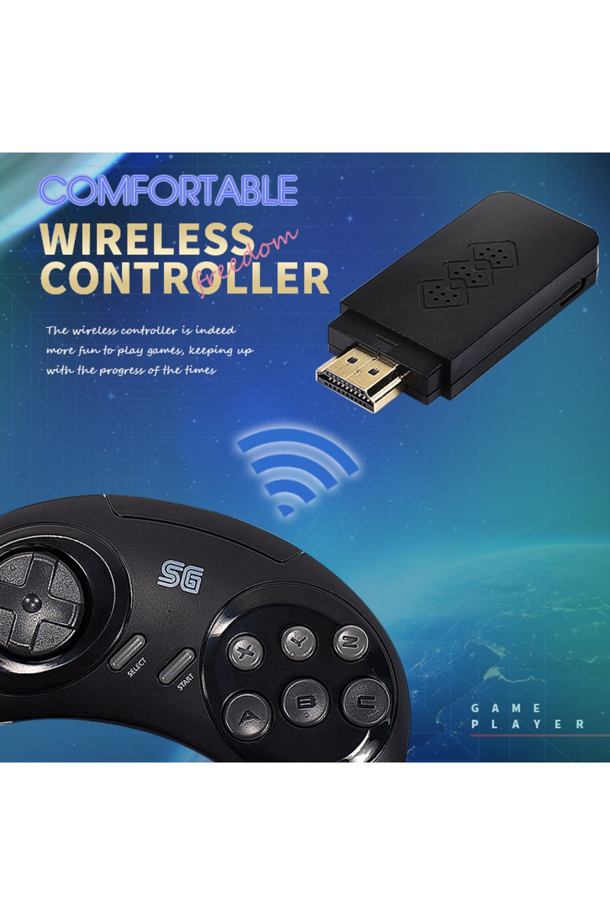 Choice-DATA FROG 16-bit Wireless Retro Video Game Console For Sega Genesis Game Stick HDMI-compatible 90... 4