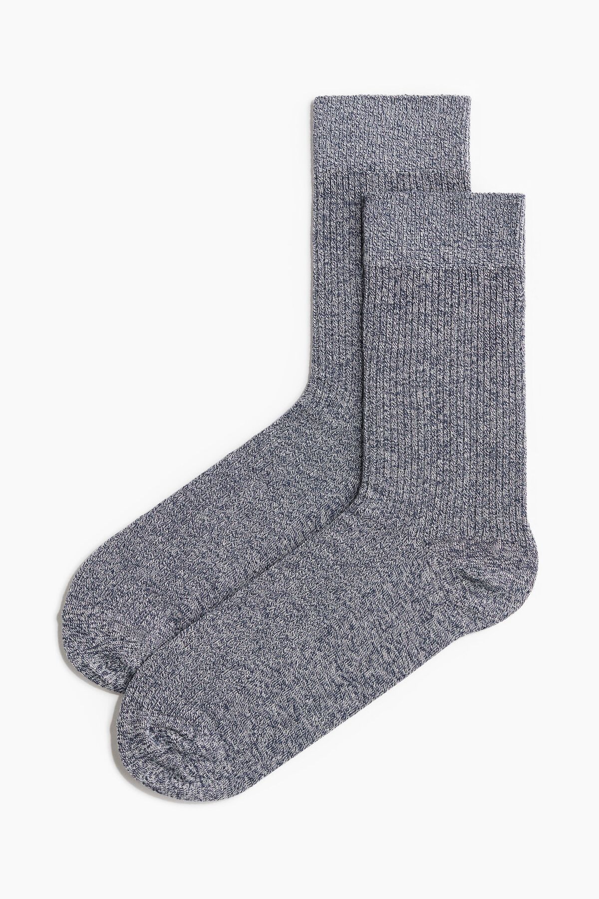 جوراب آبی مردانه بافته تایر اورجینال H M H&M