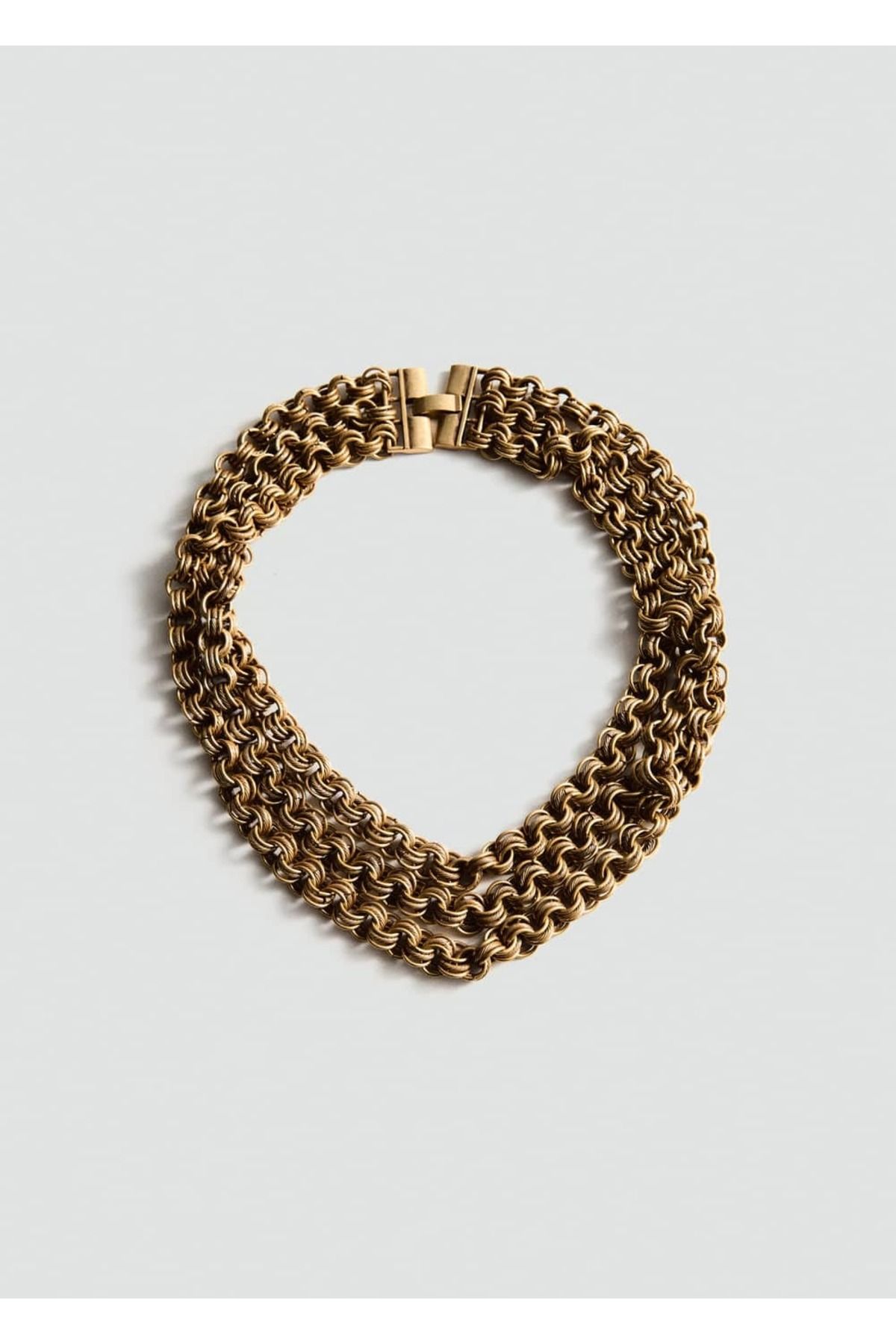 MANGO Woman-Ring-Halskette mit gemischtem Kragen 3