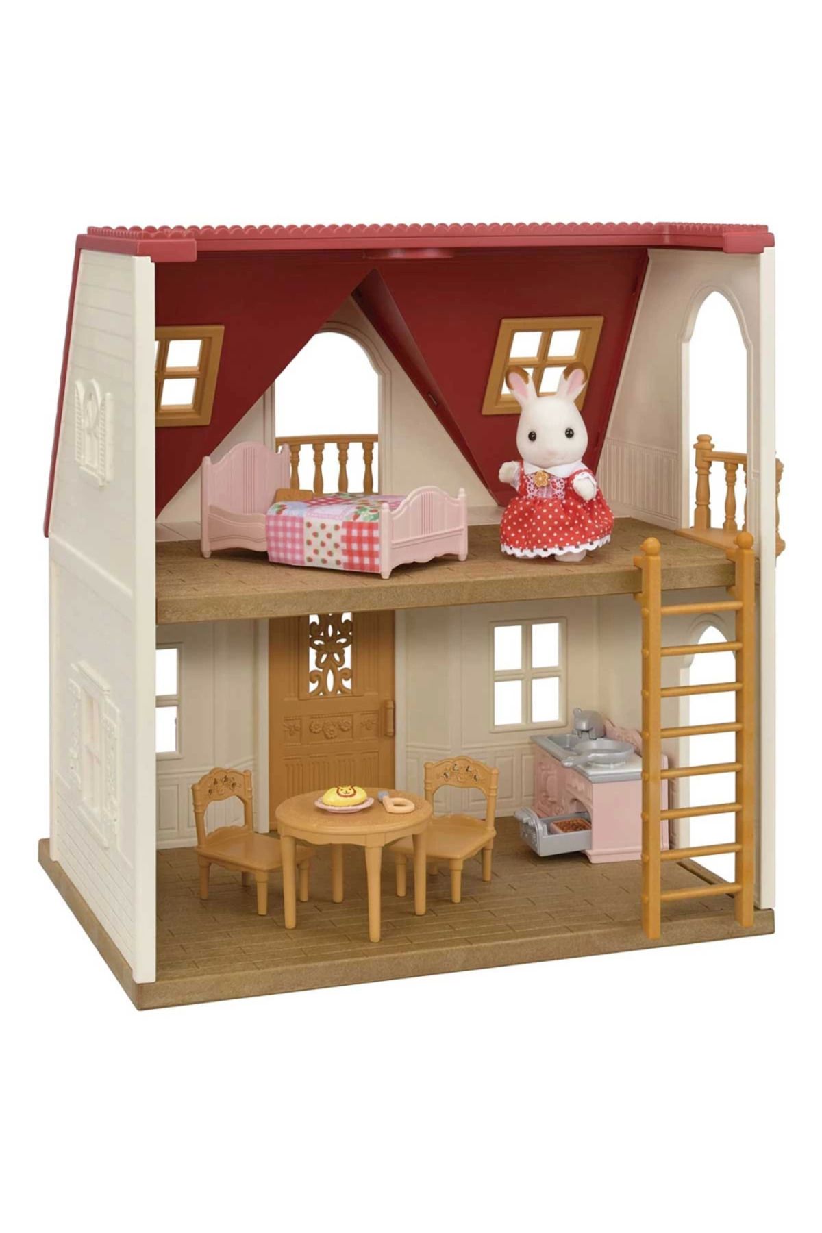 gcaksesuar NessiWorld Sylvanian Families Kırmızı Çatılı Başlangıç Evi 5567