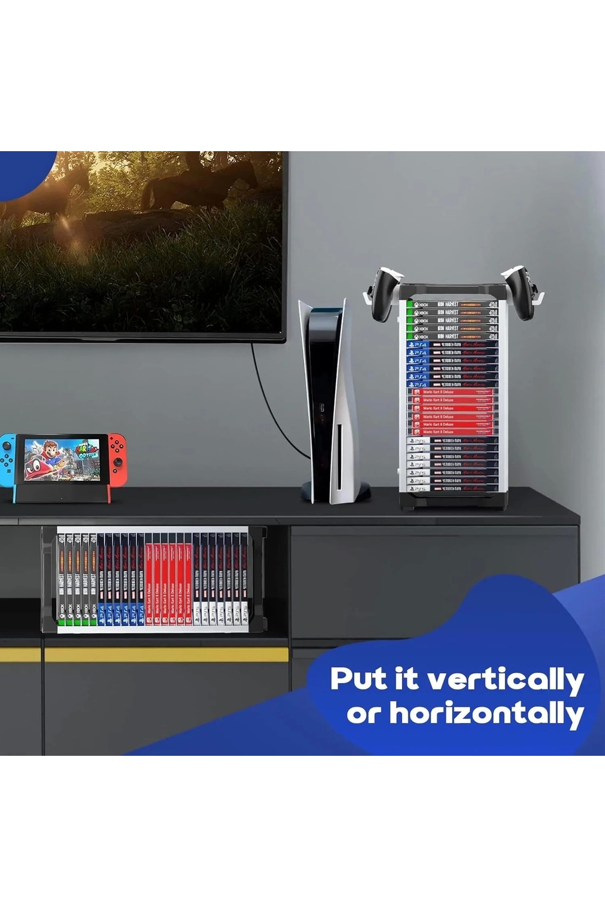 Blackbird Game Center Hepu TY-2847 PS5 Oyun Tutucu Oyun Depolama