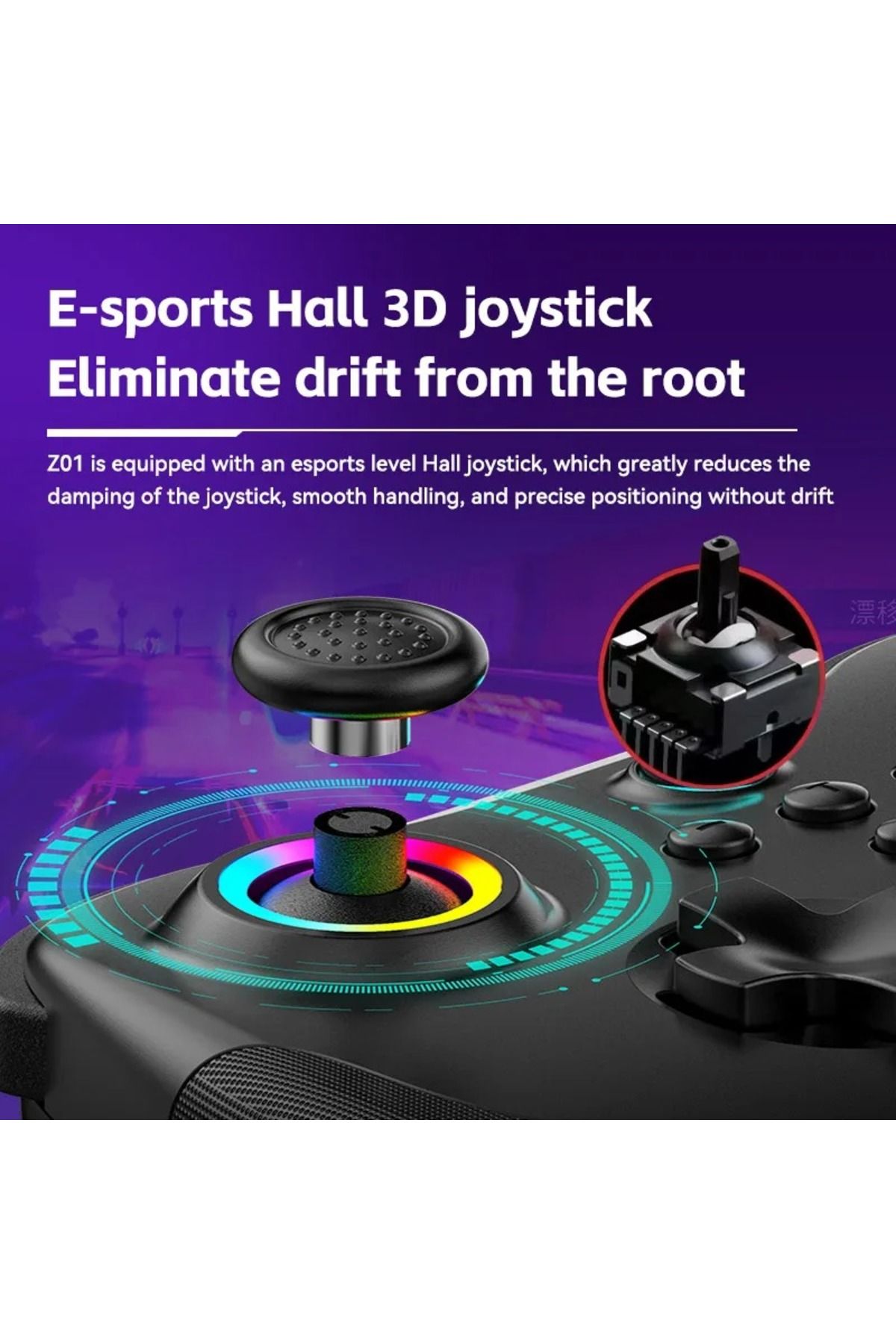 Choice-Z01 Six-axis Gyroscope Motion Sensing Hall Effect Button Sensitive Response Gamepad Controller fo... 4