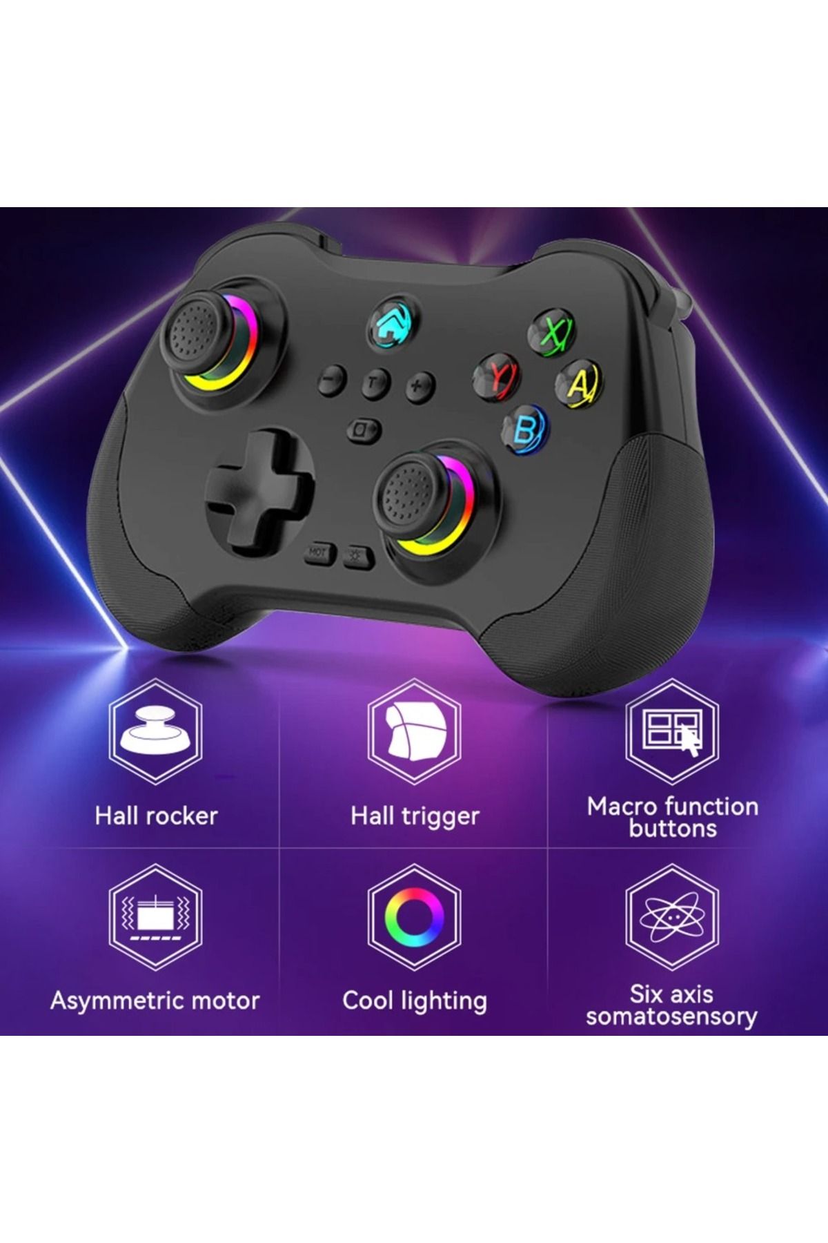 Choice-Z01 Six-axis Gyroscope Motion Sensing Hall Effect Button Sensitive Response Gamepad Controller fo... 2
