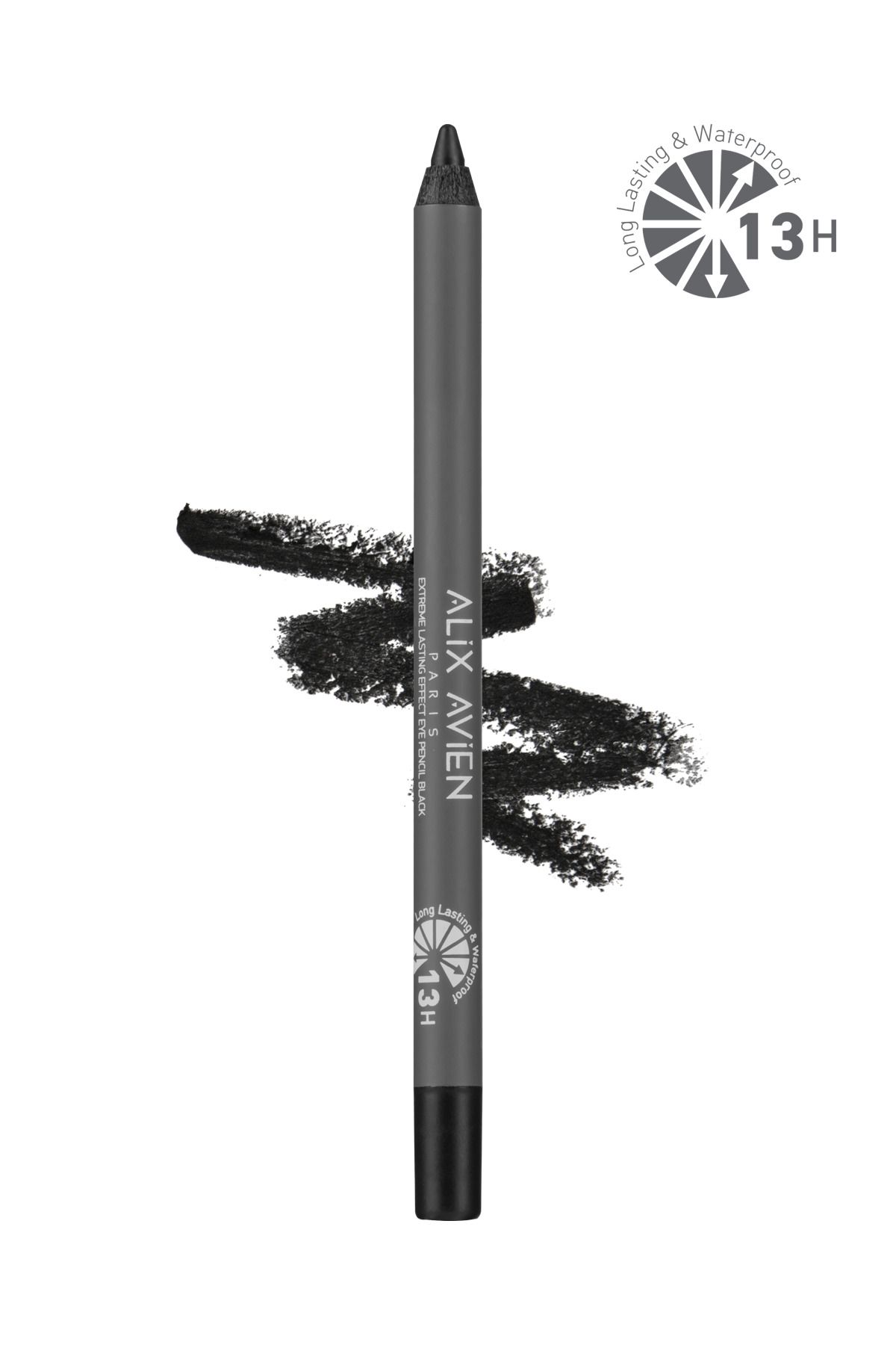 Alix Avien Suya Dayanıklı Siyah Göz Kalemi - 13 Saat Kalıcı Etki - Extreme Lasting Effect Eye Pencil Black-5