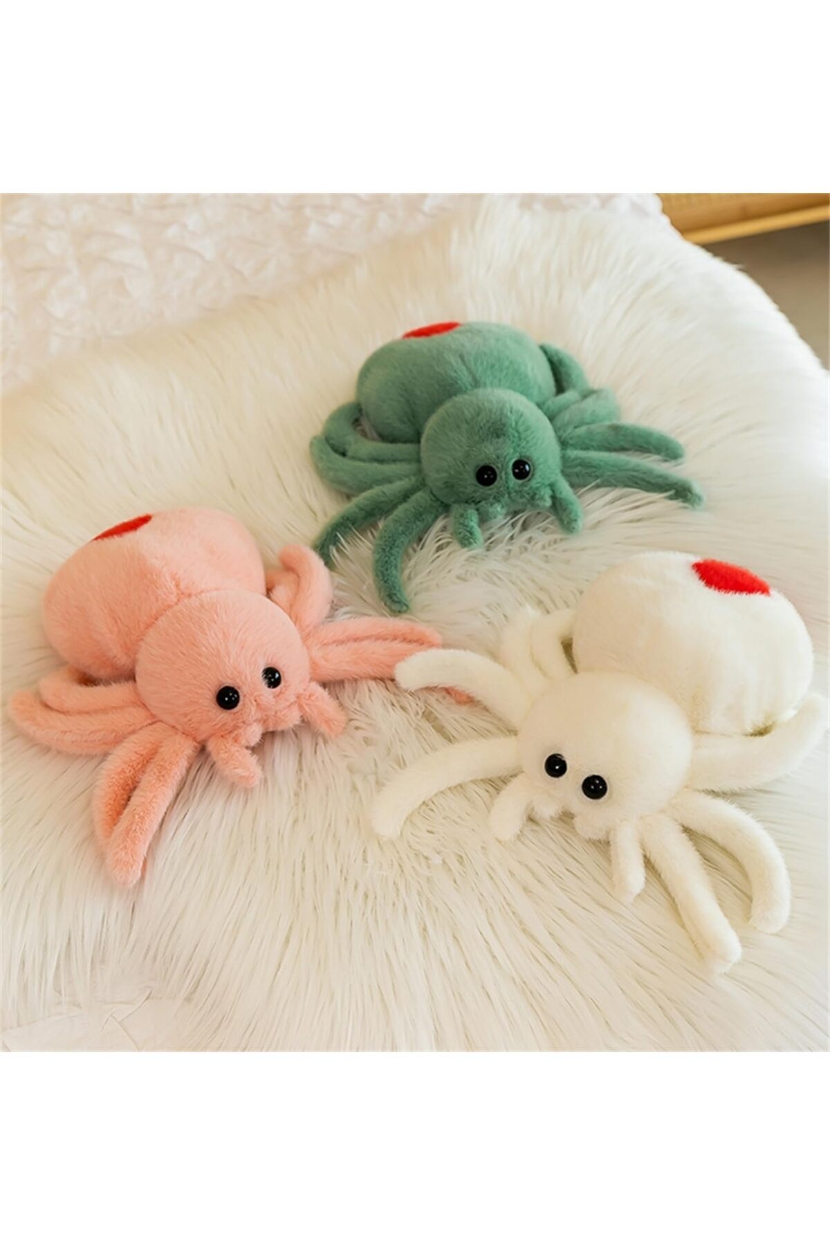 Choice 26cm Simulation Black Spider Plush Toys Jumping Spider Dolls Crawling Plush Cute Reptile