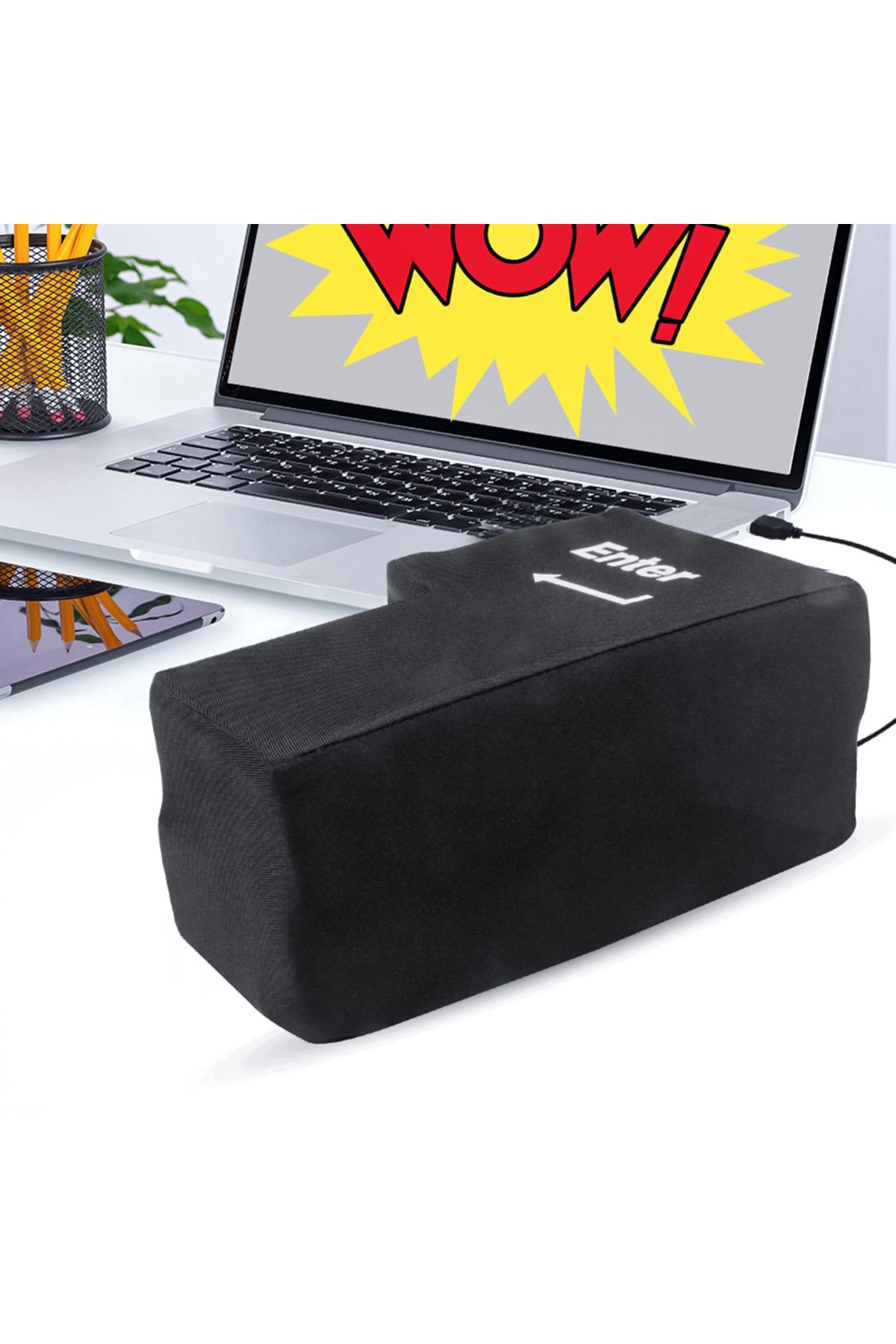 Shunmaii-Anti-Stress Computer Huge Enter Key Big Giant USB Keyboard Vent Button Pillow 6
