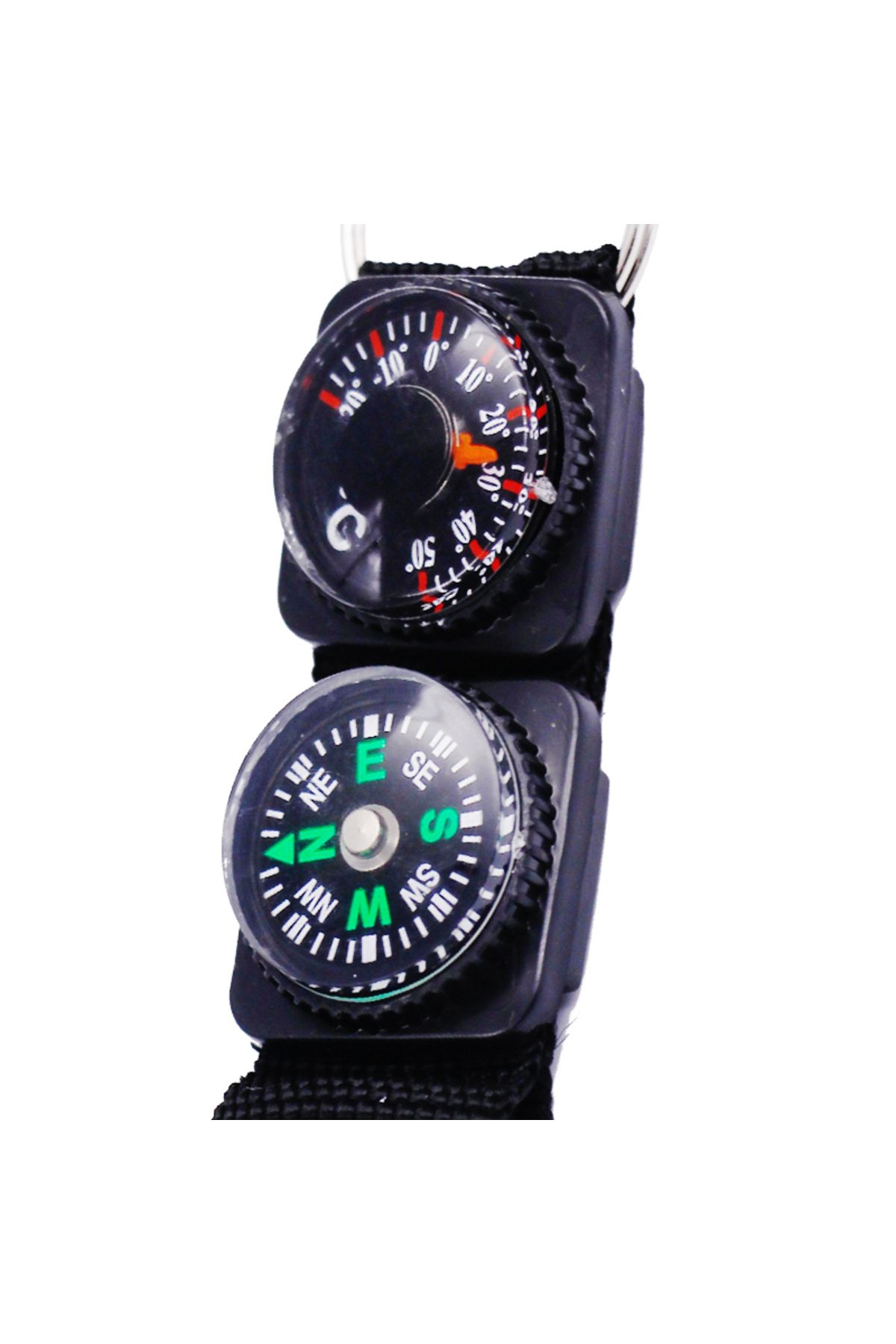 JUANJUAN-Mini Keychain multifunction Camping Compass Thermometer Outdoor Climbing Temperature tester helpi... 5