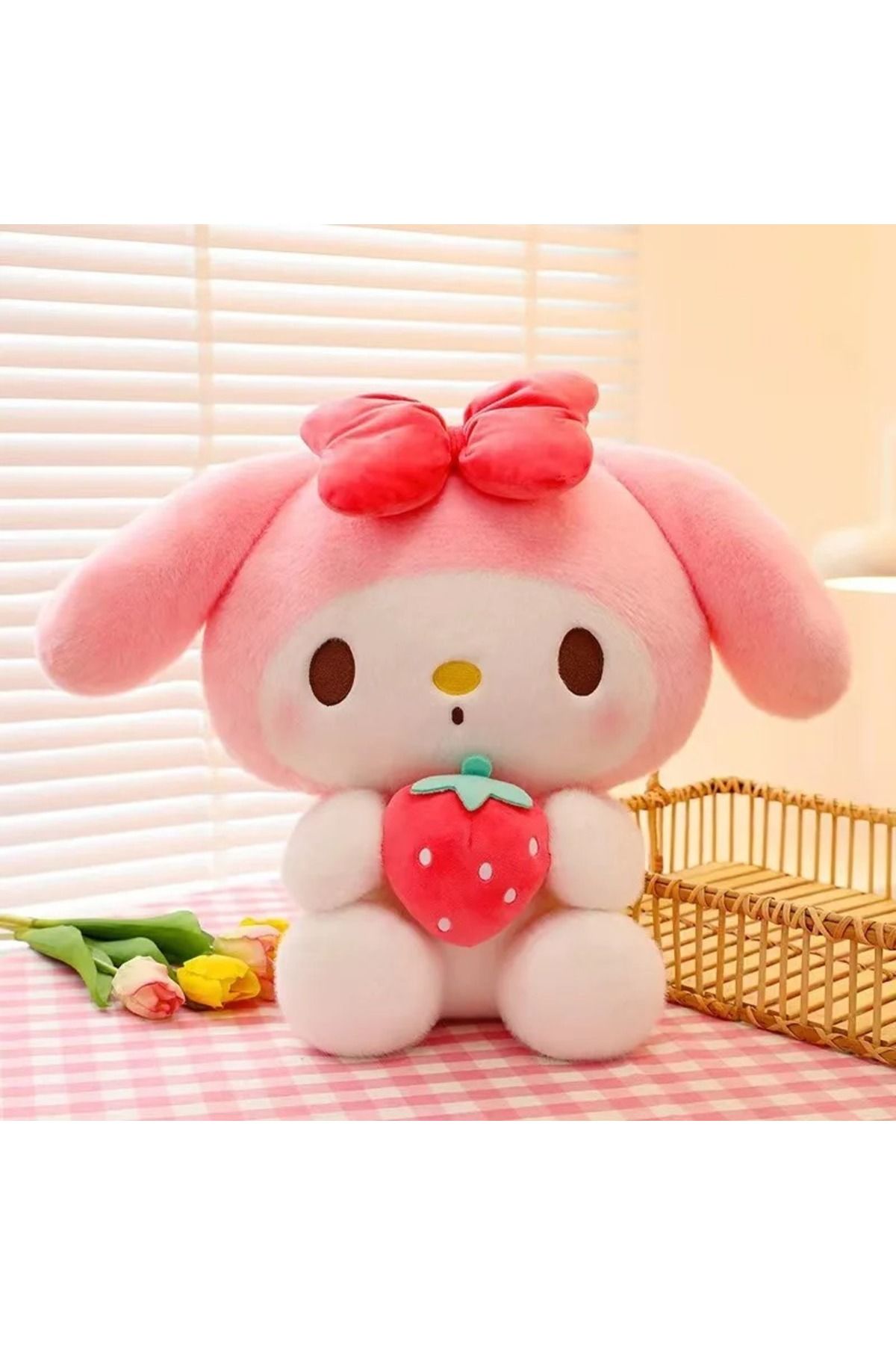 Choice-26Cm Plushies Sanrio Kuromi My Melody Plush Dolls Toys Cute Strawberry Stuffed Animals Plush Toy ... 1
