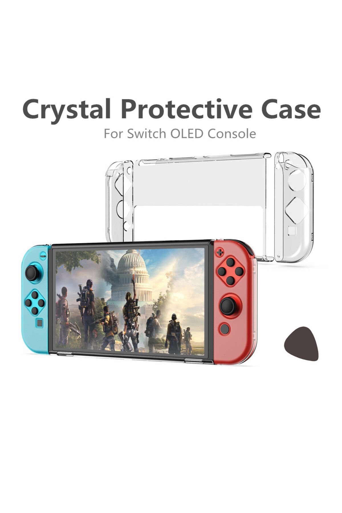 Choice-Transparent Crystal Case For Switch OLED Clear Protective Shell for Nintendo Switch OLED Game Con... 8