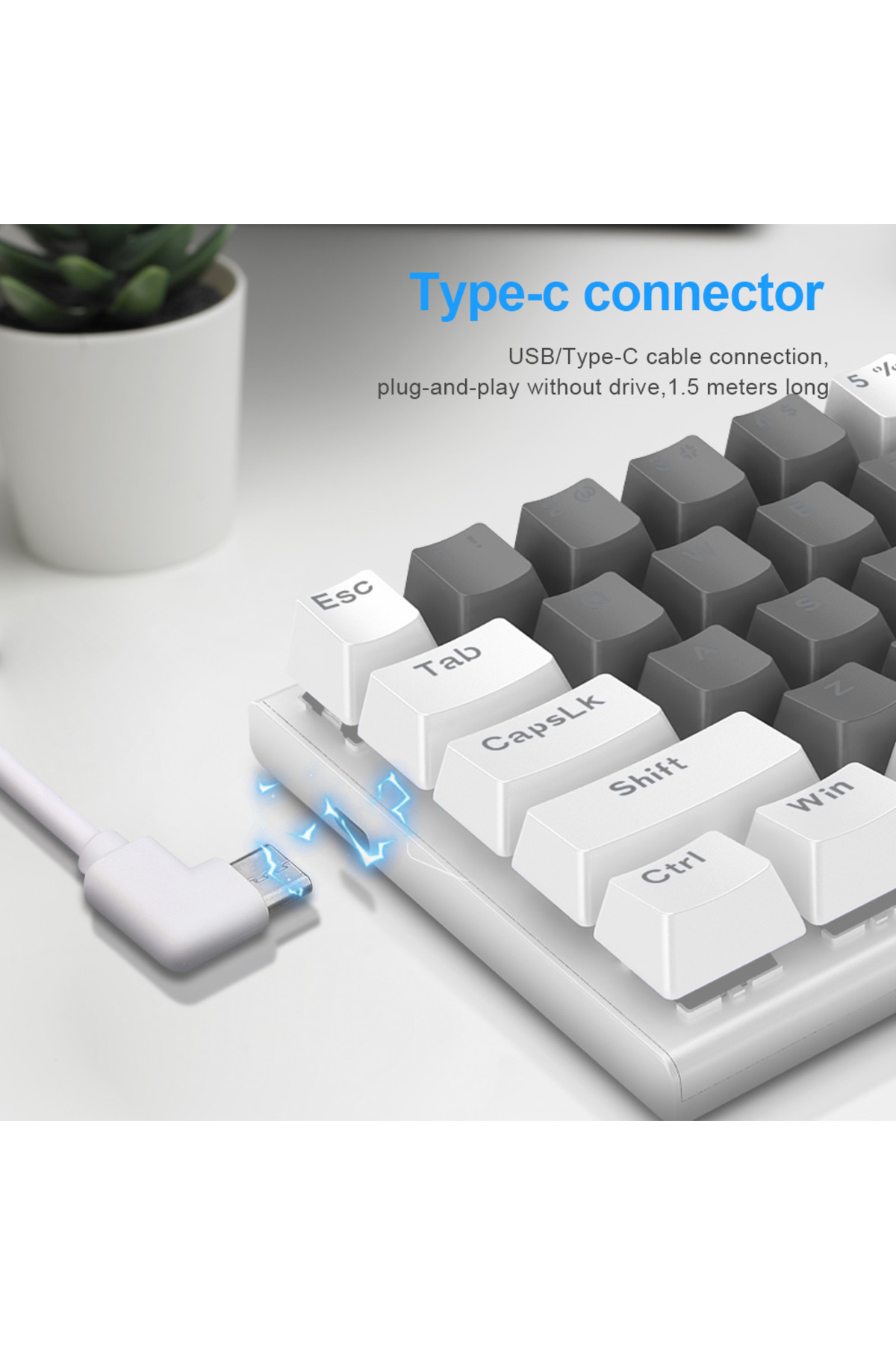 Choice-E-YOOSO Z11 RGB USB 60% Mini Mechanical Gaming Keyboard Blue Red Switch 61 Keys Wired detachable ... 5