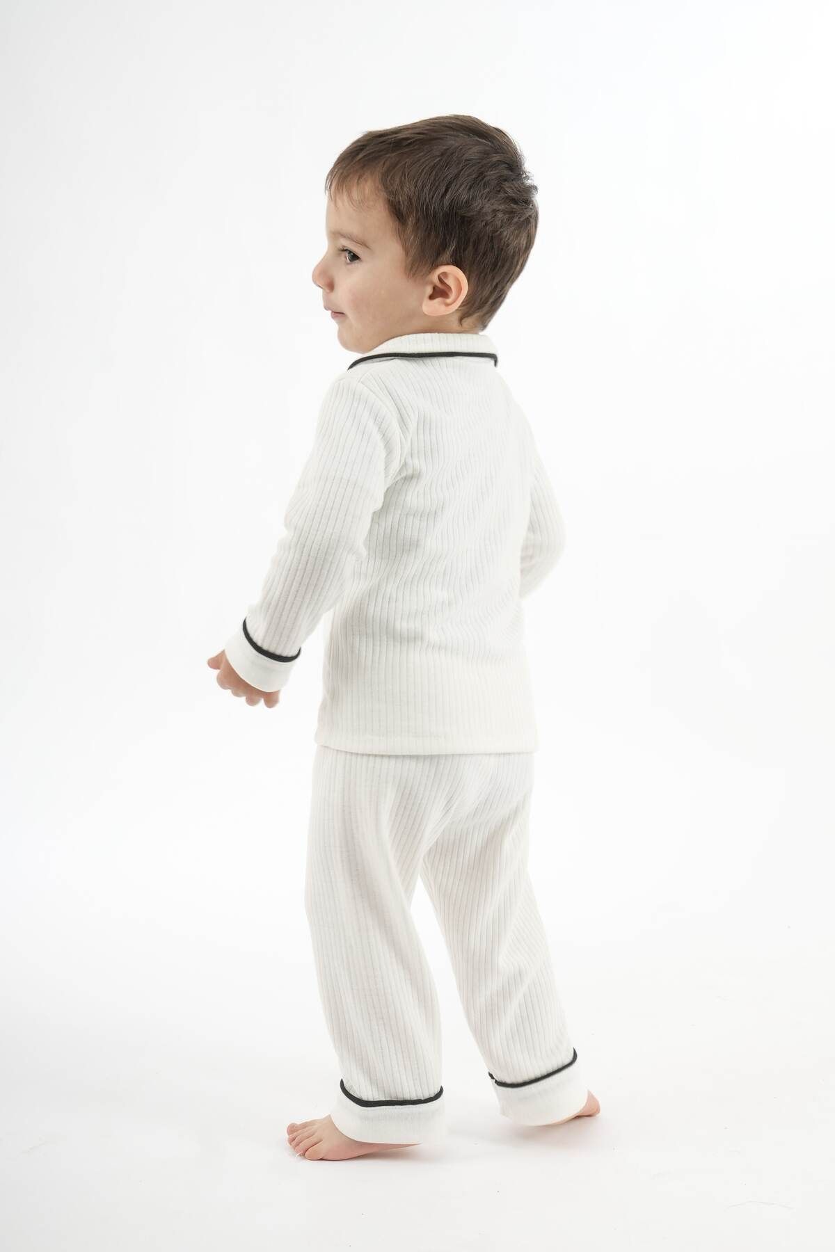 HMZ GOLD-Luna Children's Pajama Set - White 6