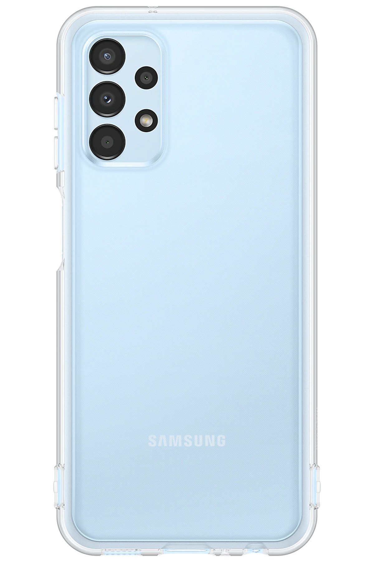 cepmoda SAMSUNG GALAXY A13 4G - Clear ince Şeffaf Kapak Saydam Silikon Telefon Kılıfı - ŞEFFAF