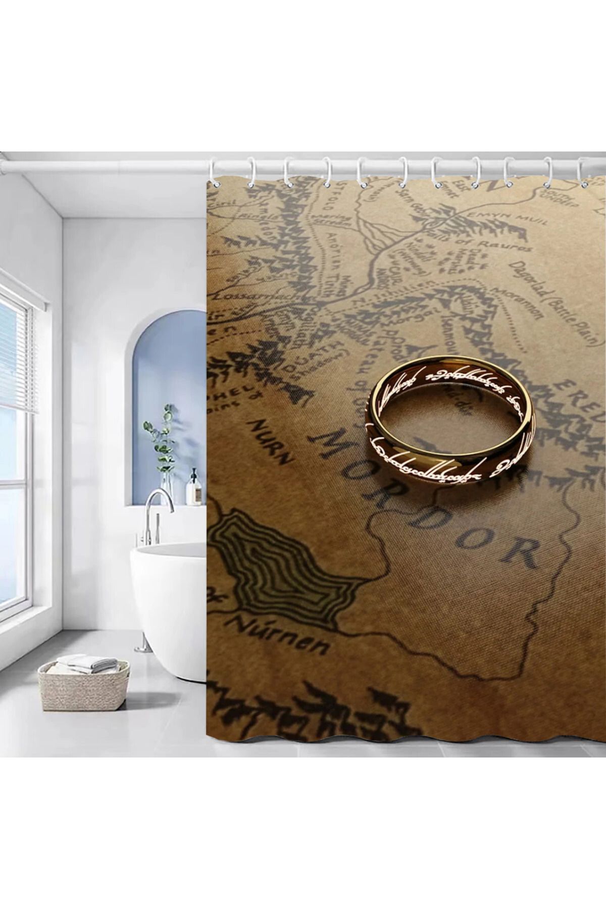 CSMY-Shower Curtains for Bathroom Curtain T-The Lord of the Rings Bathroom Accessories Set Bath Sets W... 2