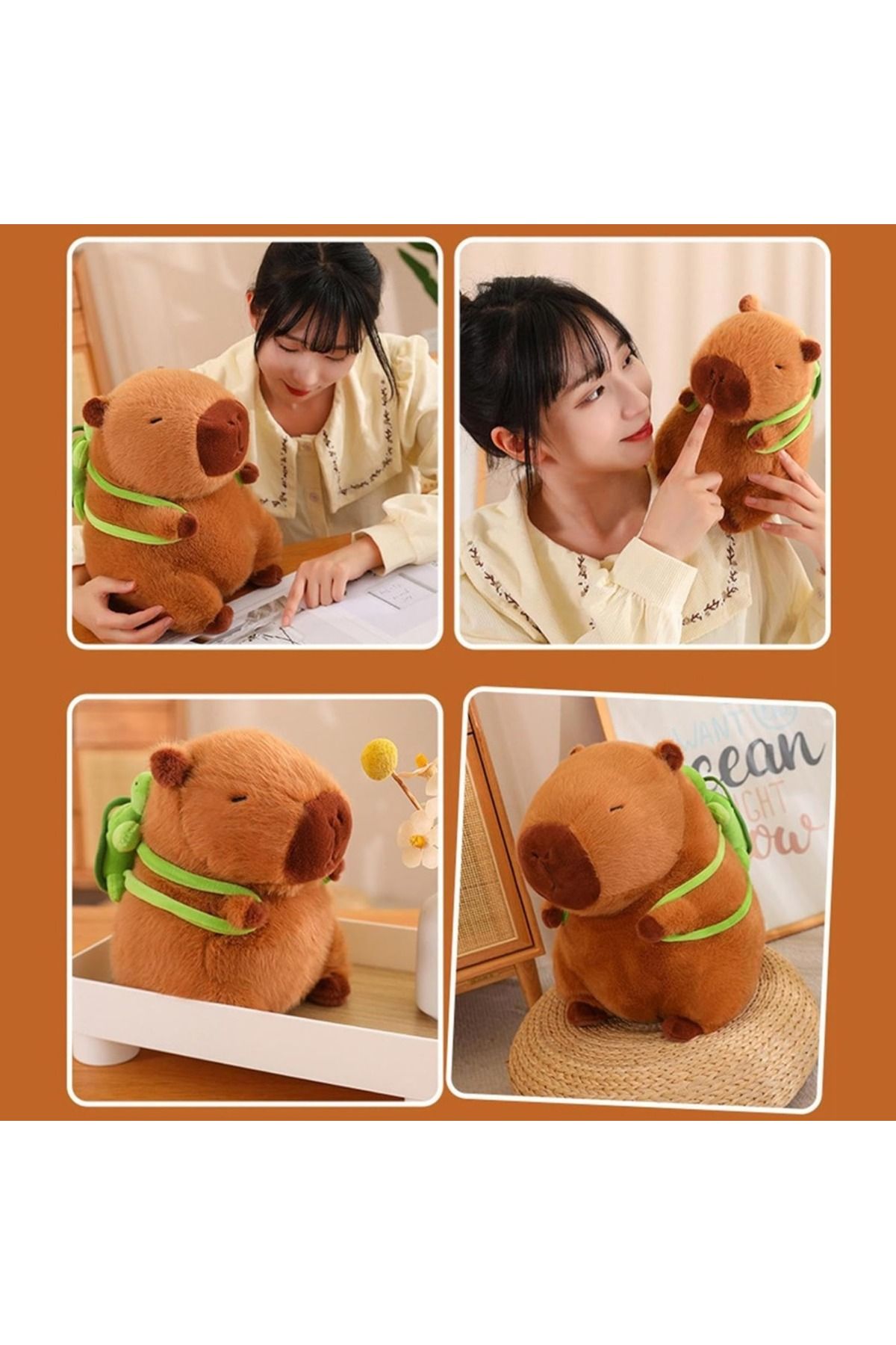 Choice-Cute capybara plush doll doll Super sweet plush toys, cute plush toys, children's gifts, interior... 3