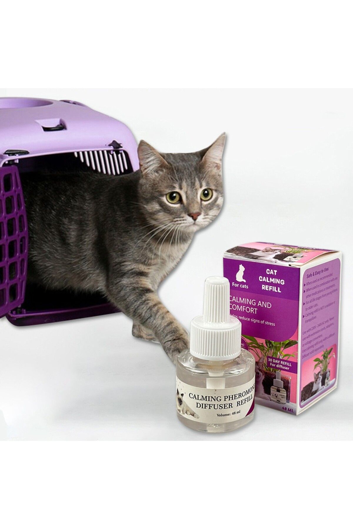Choice-48ML Pheromone Diffuser For Cats Cat Pheromone Plug-In Relaxants Start Kit Refill Calming Spray F... 2