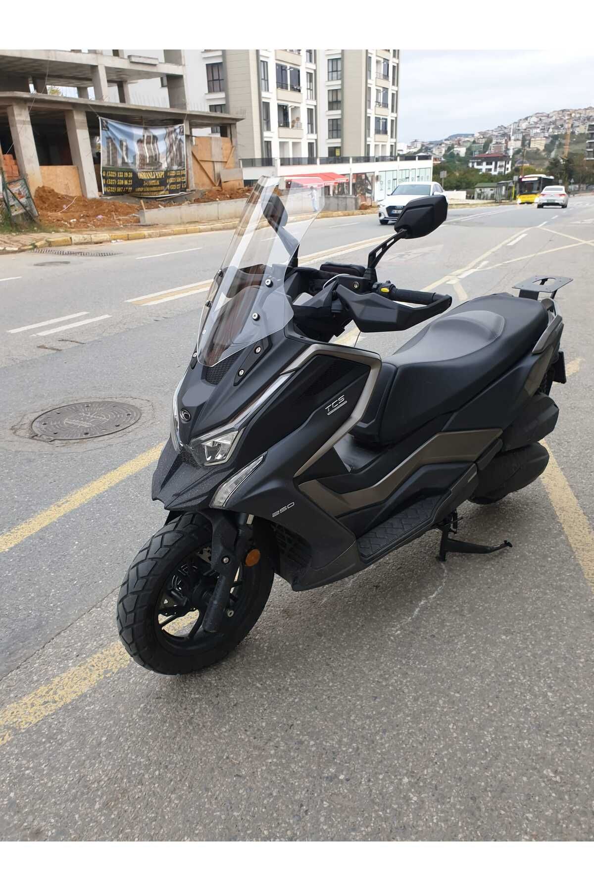 Kymco DTX 250 Siperlik Ön Cam 2025 Model 55cm şeffaf Renkli 4mm