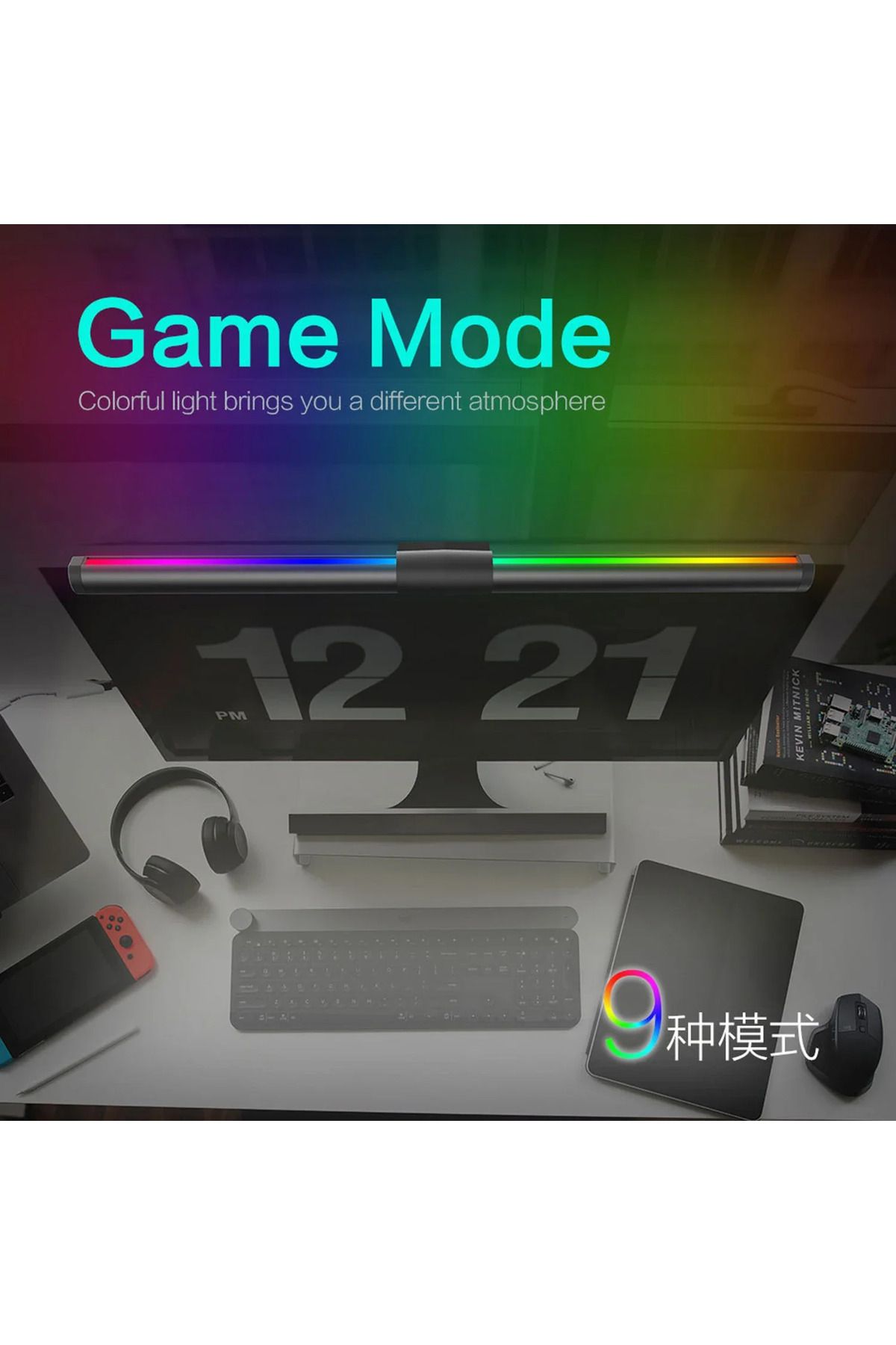 Choice-Eye-Care Desk Lamp RGB LED Computer Monitor Screen Light Bar Stepless Dimming Reading USB Powered... 3