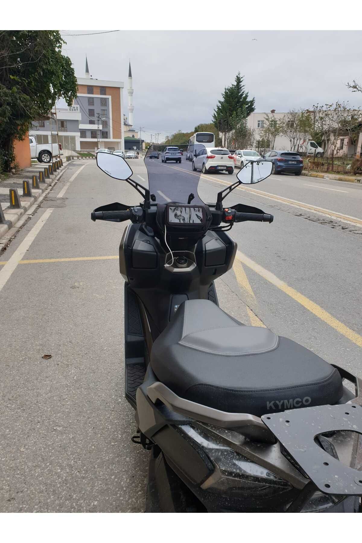 Kymco DTX 250 Siperlik Ön Cam 2025 Model 55cm Füme Renkli 4mm