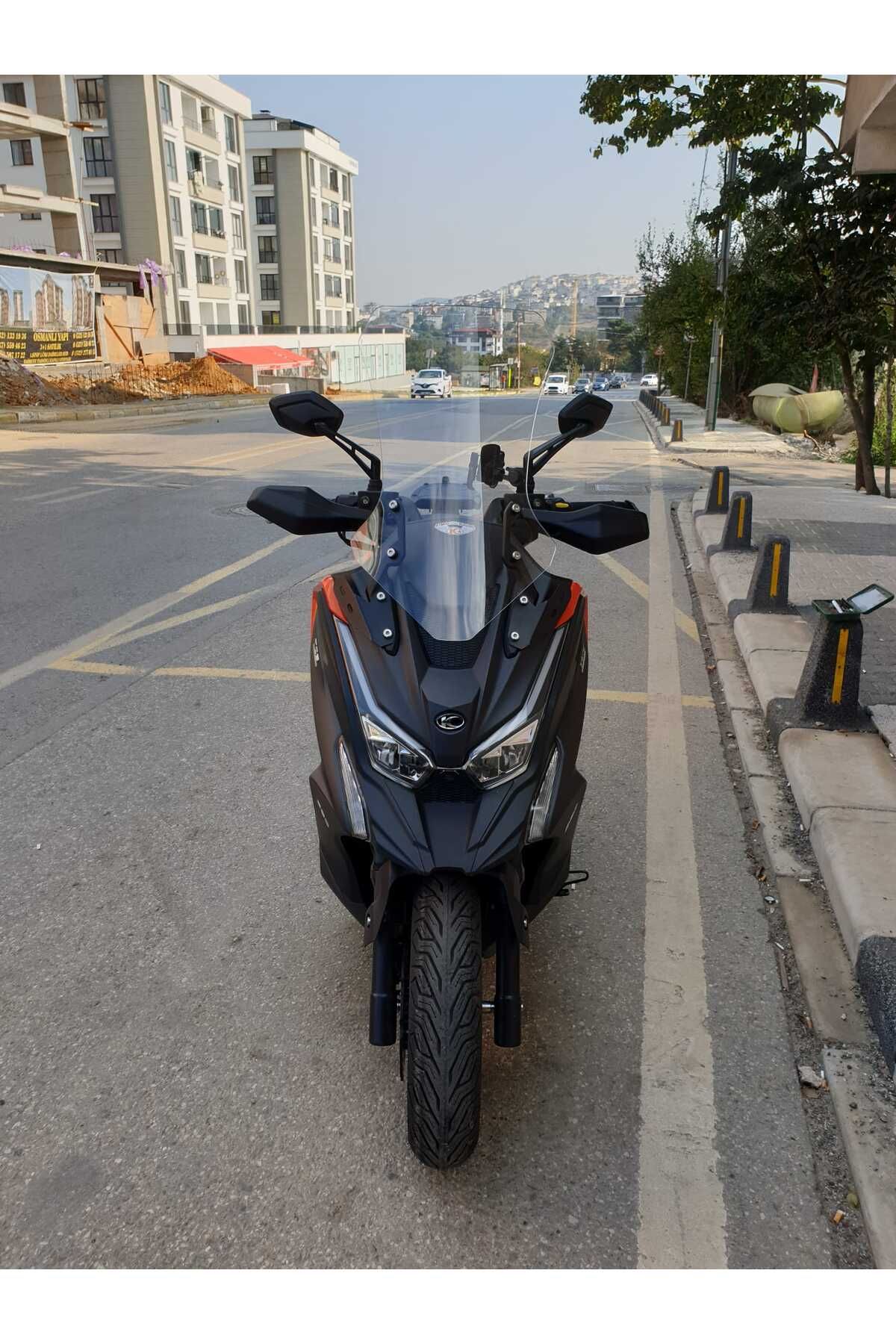 Kymco DTX 250 Siperlik Ön Cam 2025 Model 68cm şeffaf Renkli 4mm