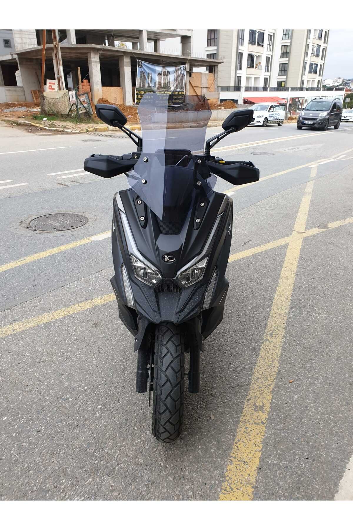 Kymco DTX 250 Siperlik Ön Cam 2025 Model 55cm Füme Renkli 4mm