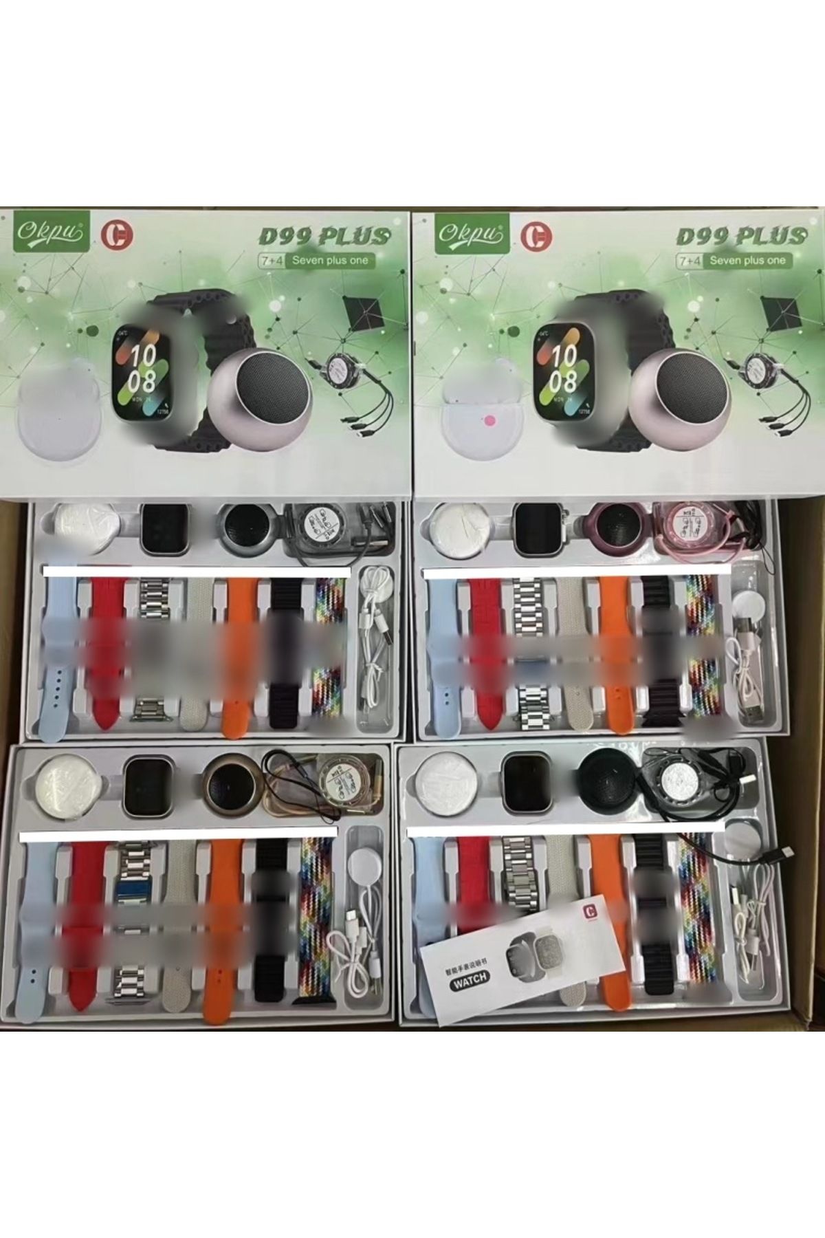 Choice-D99 Plus Smart Watch 10 in 1 Set Bluetooth Call Smart Watch Bluetooth Earphone Set 6