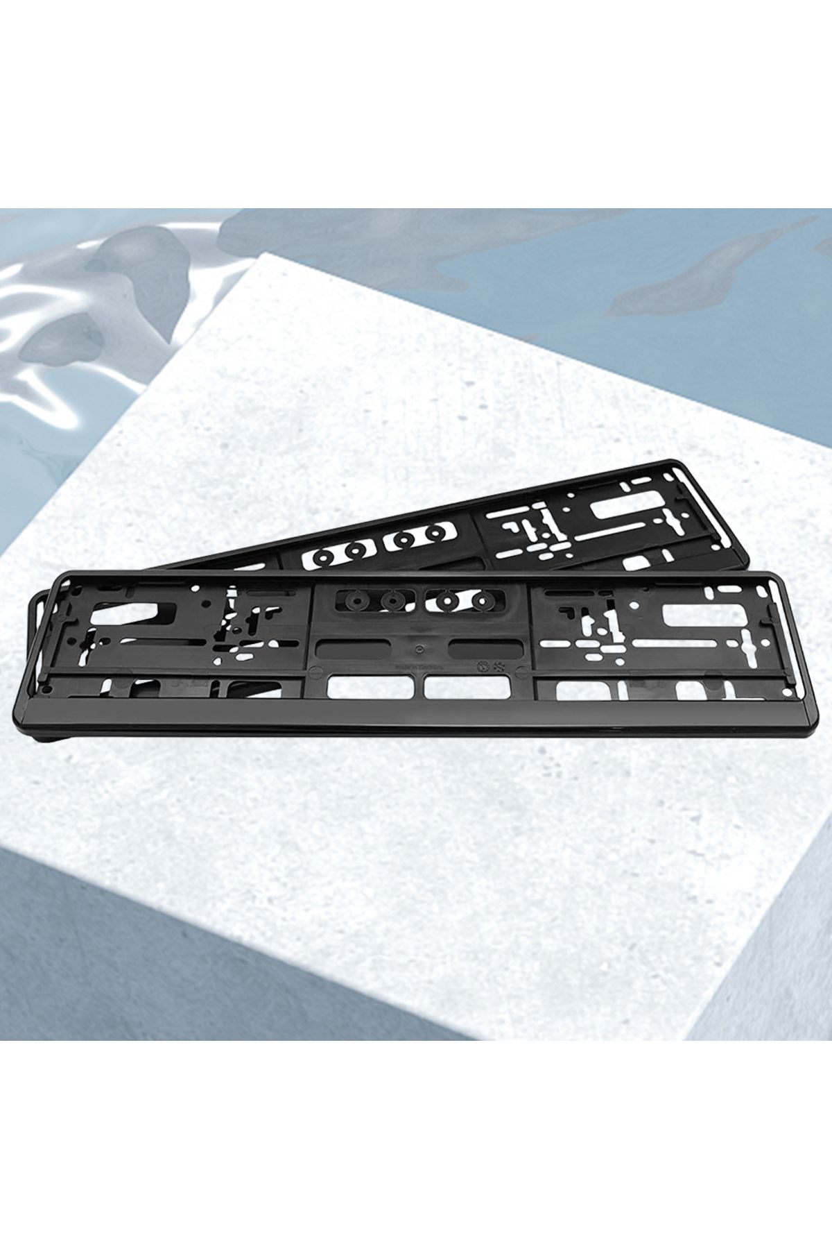 Choice-2Pcs Number Plate Holder Black License Plate Holder Mount EU Standard License Plate Frame Cover A... 3
