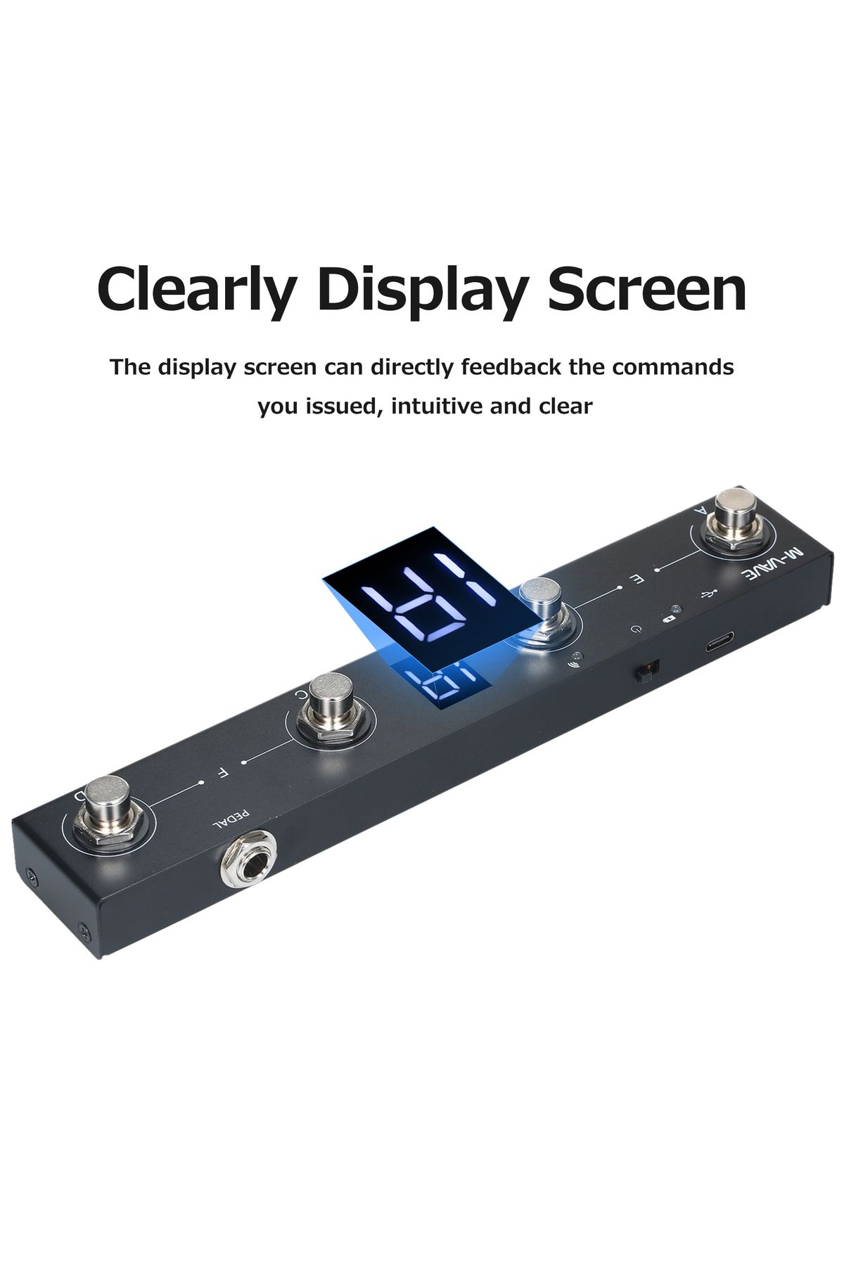 M-VAVE-Chocolate MIDI Controller BT Rechargeable 4 Buttons MIDI Controller Pedal APP Control with... 4