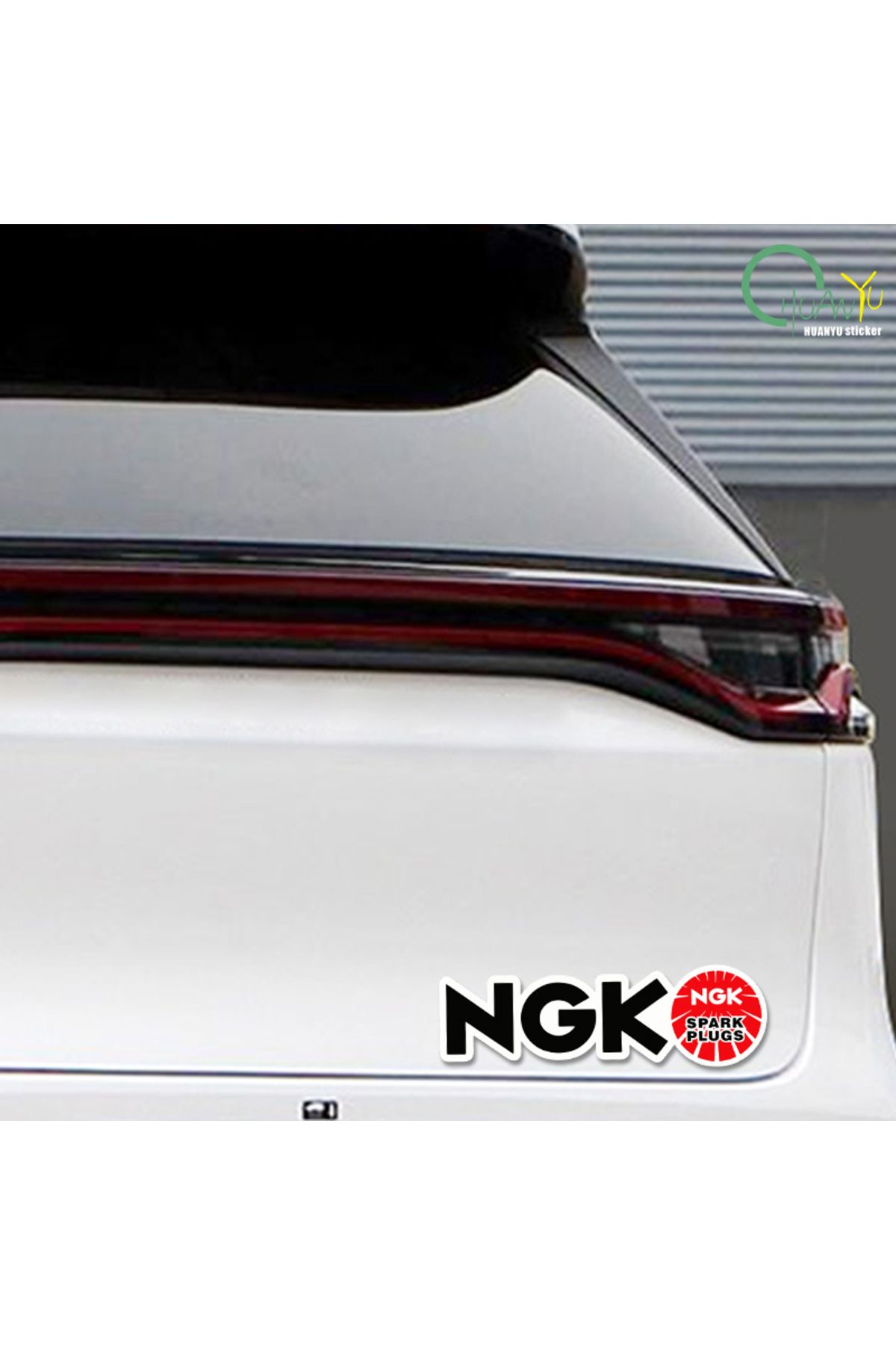 Choice-NGK Spark Plug Car Reflective Sticker Personalized Creative Body Decoration Sticker Waterproof Re... 4