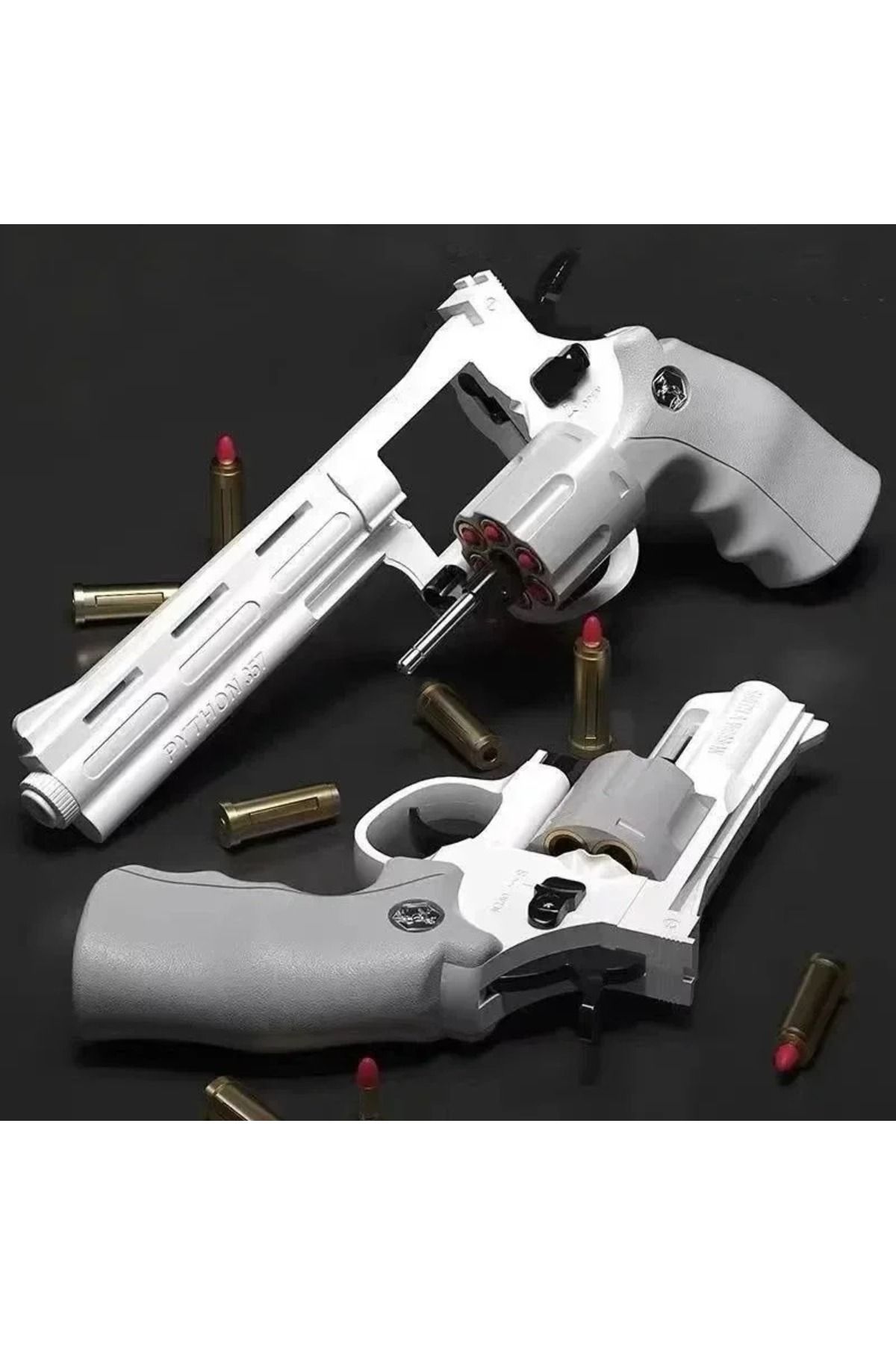 XZCAI-Magnum Zp-5 357 Long Alloy Revolver Soft Bullet Can Be Fired Pistol Boy Simulation Toy Repeating ... 8