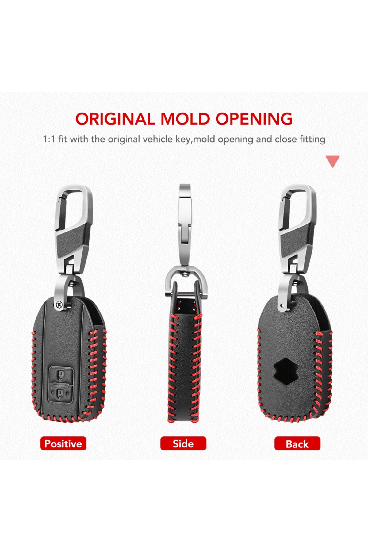 Choice-Leather Key Case Cover For Suzuki Swift 2017 2018 Keyless Fob Shell Skin Keyring Key Chain Holder... 5
