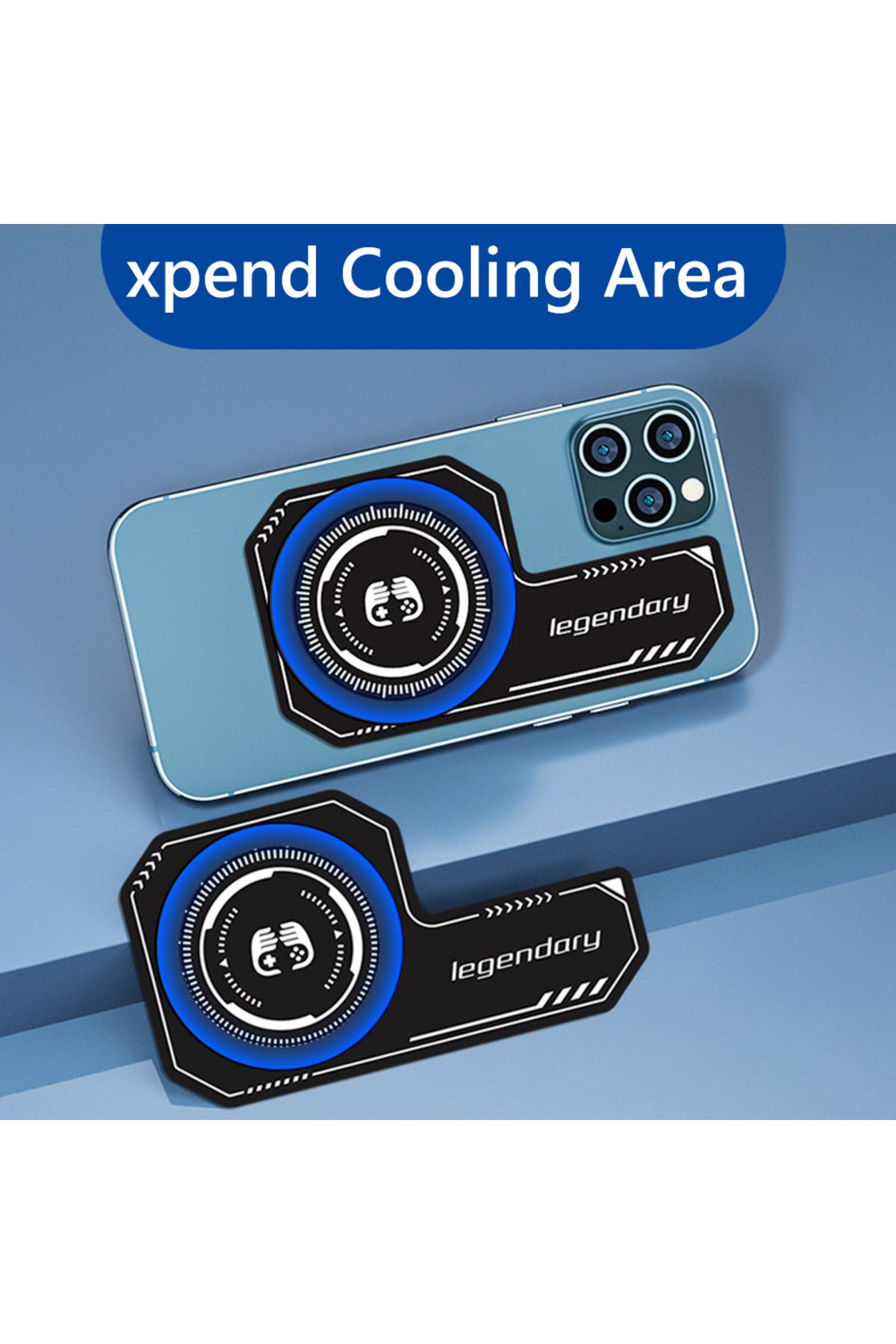 Choice-Mobile Phone Cooling Plate Expend Cooling Area Heat Sink Compatible Magnetic/ Back-clip Mini Game... 2
