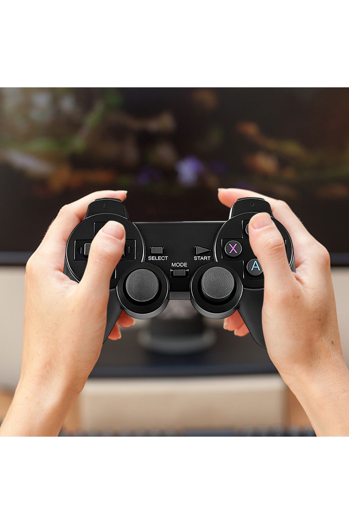 ALLOYSEED-64GB 2.4G Game Controller with Receiver Wireless Gamepad 3D Rocker Home TV Mini Game Console Cont... 5