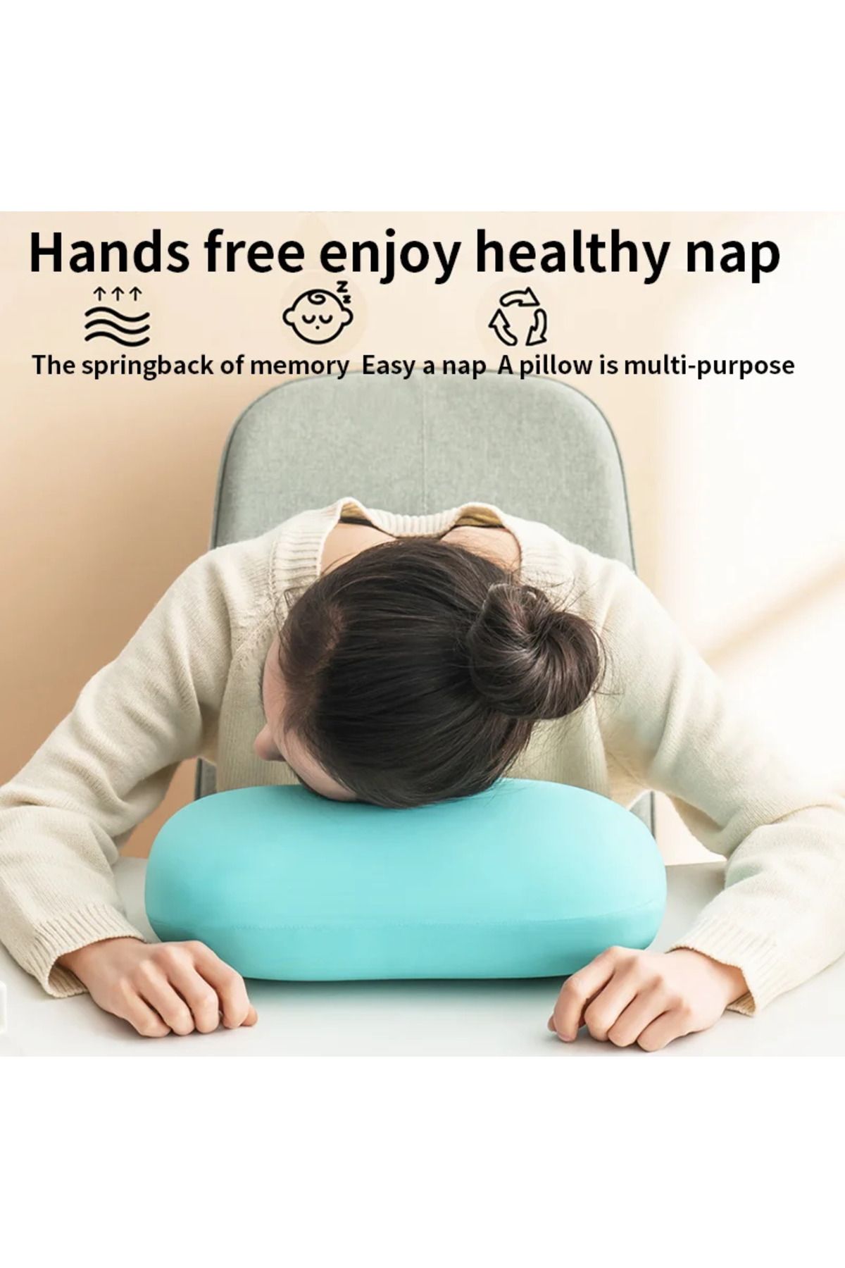 Choice-1PC Soft Travel Pillow Memory Foam Neck Pillow Slow Rebound For Sleeping Cervical Health Massage ... 5