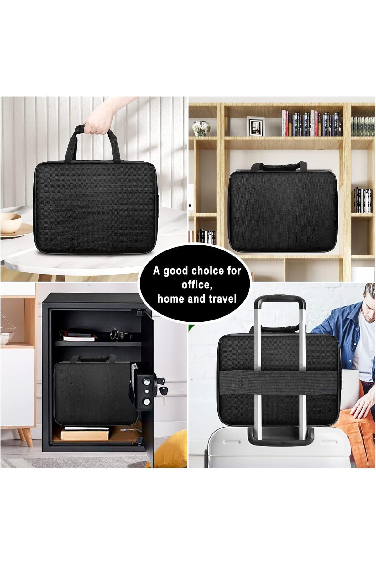 Choice-Fireproof Waterproof MultiLayered Portable File Storage Expandable Zipper File Folder File Securi... 7