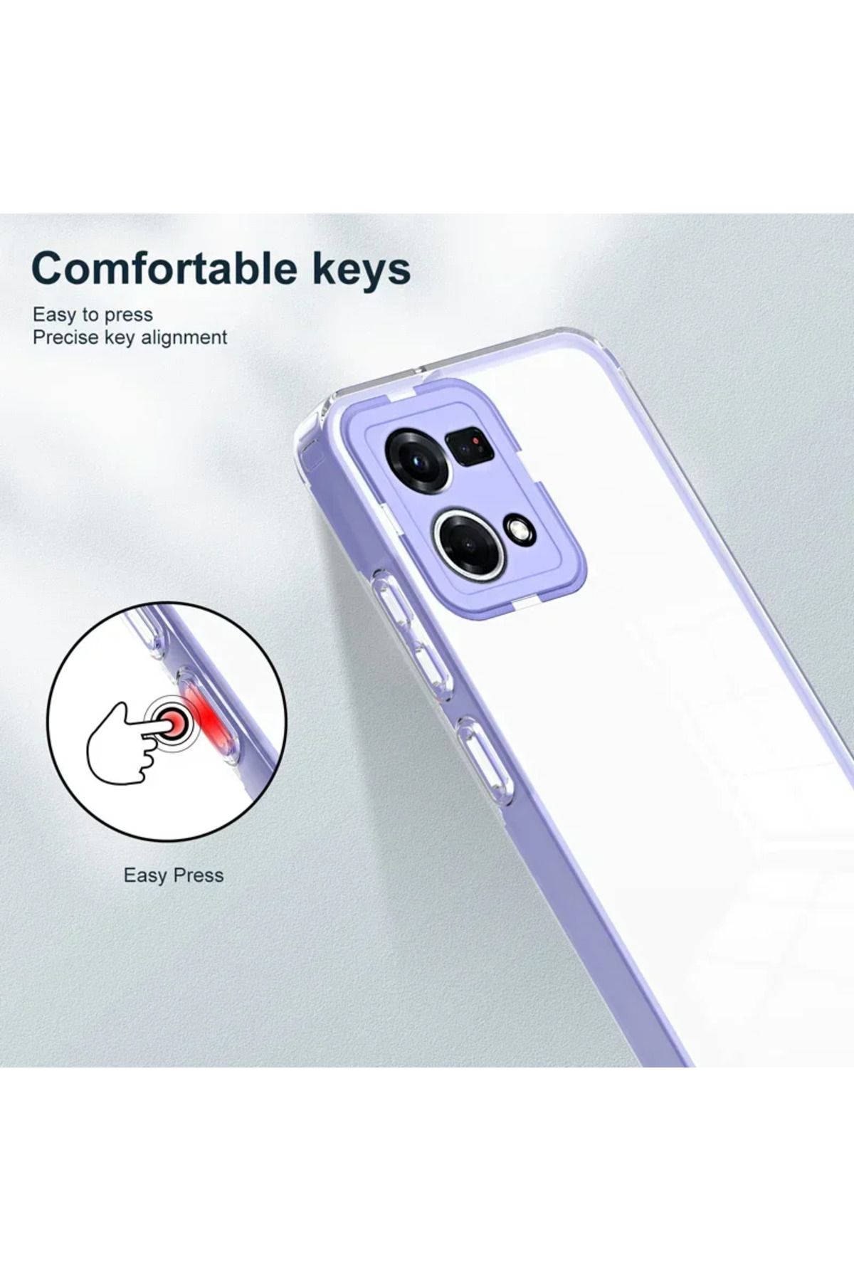 Choice-جراب شفاف عالي الدقة مقاوم للصدمات 360 درجة لهاتف OPPO Reno 11 10 8 7 Pro 5G A98 A78 A77 A38 A57 A17 A96 A... 5