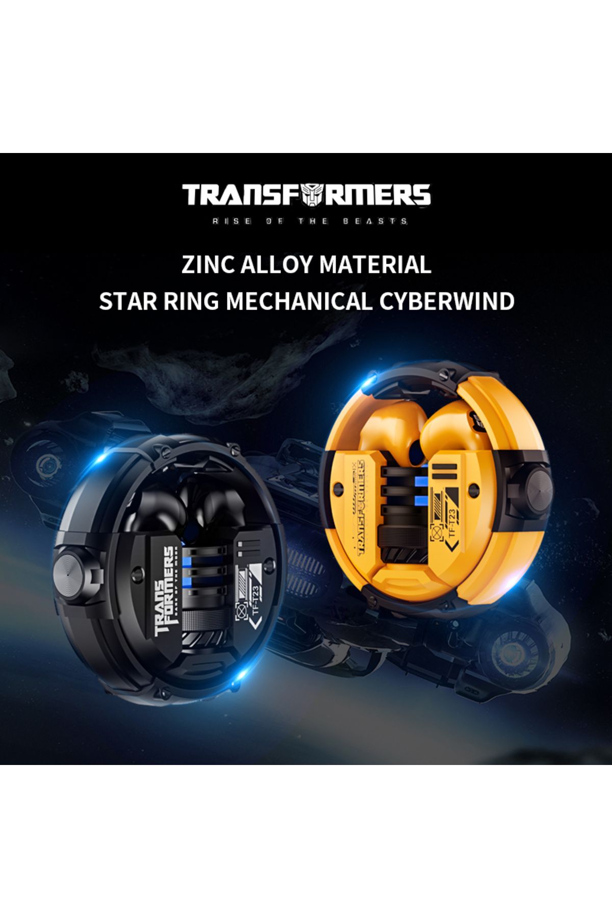 Choice-New TRANSFORMERS TF-T23 Wireless Earphone Touch Control Bluetooth 5.4 Gaming Headset 13mm Dynamic... 5