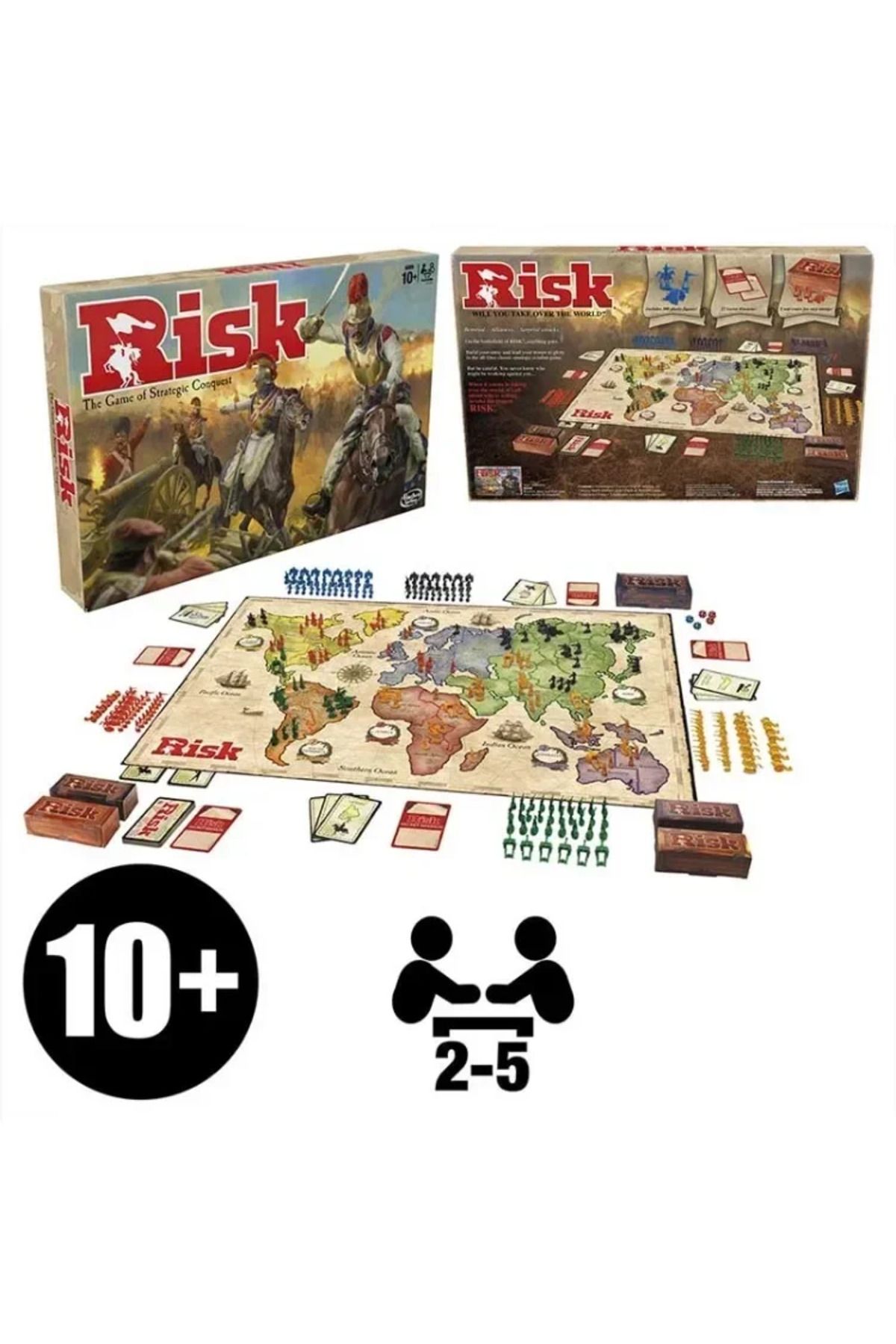 Choice-ألعاب الطاولة Risk - لعبة الغزو الاستراتيجي - من 2 إلى 5 لاعبين - ألعاب الطاولة العائلية - من سن 1 7