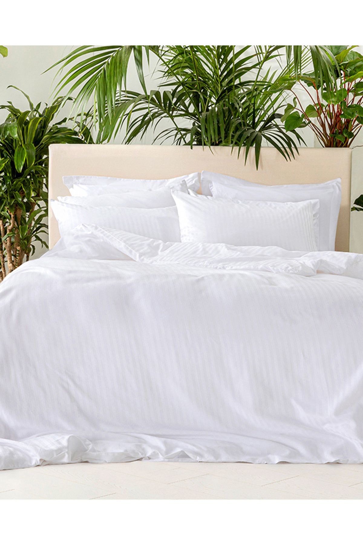 English Home-White Crystal Silky Double Duvet Cover Set - 200X220 cm 3