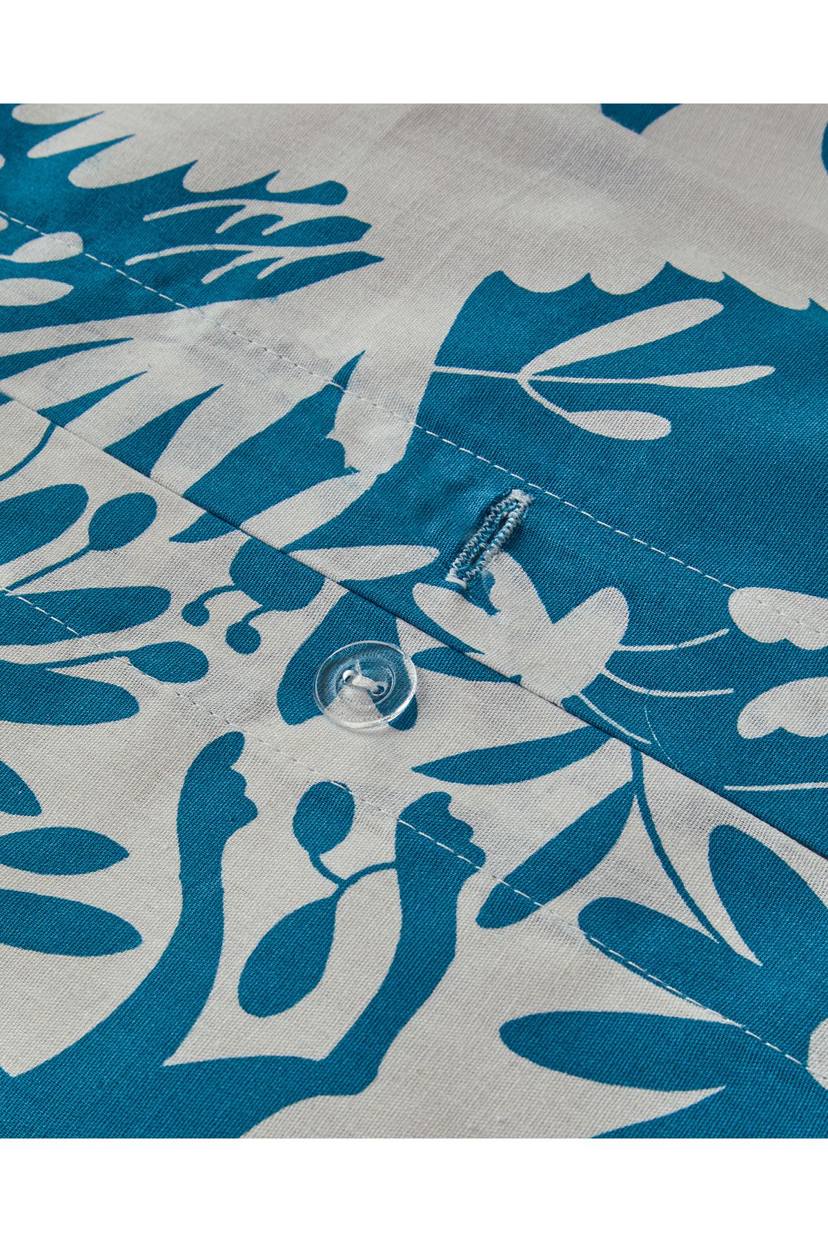 English Home-Blue Single Folk Jungle Duvet Cover Set 3