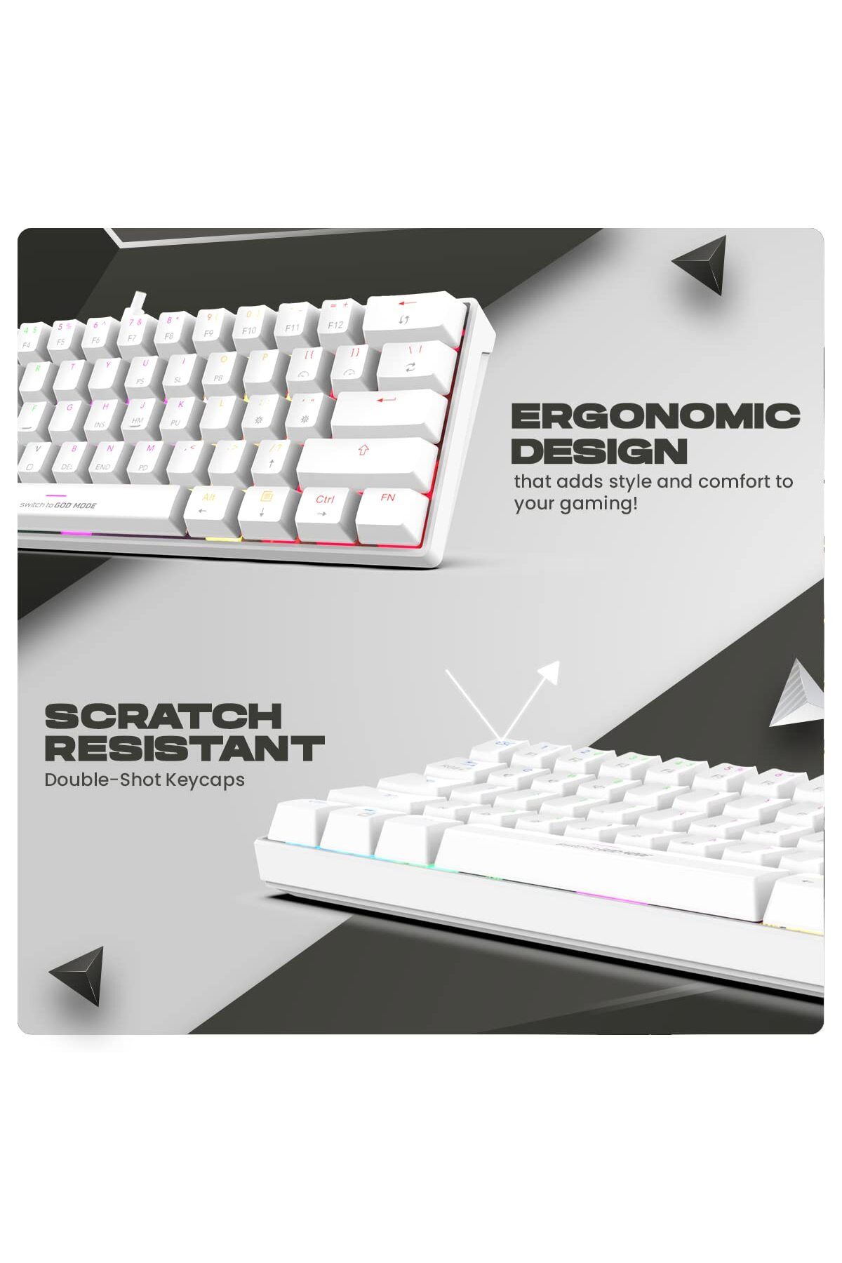 Cosmic Byte-Cosmic Byte CB-GK-35 Themis 61 Key RGB Gaming Keyboard, Outemu Red Switches (White) 6