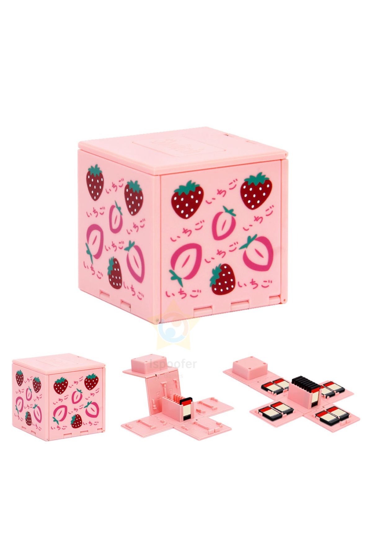 Choice-Pink Portable 16IN1 Game Card Case Holder for Nintendo Switch Hard Shell Travel Container Storage... 3